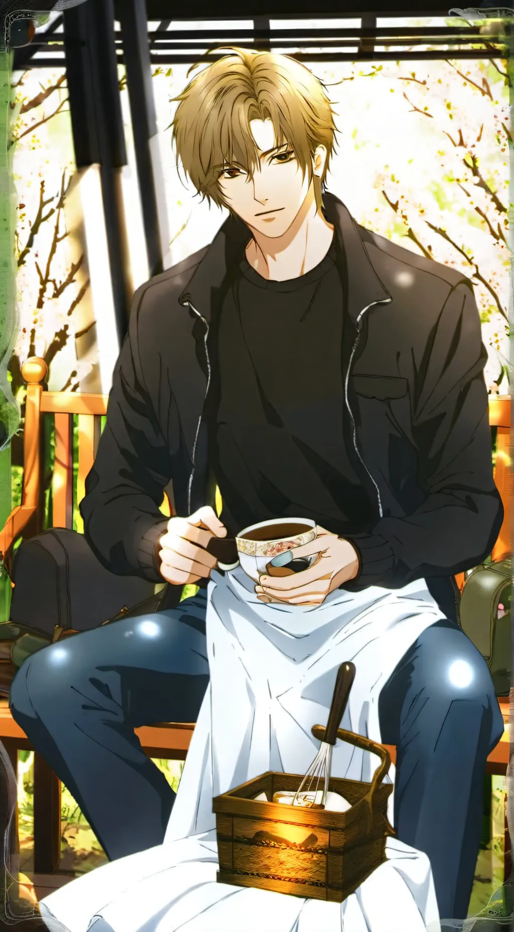 ai character: James Sunderland  background