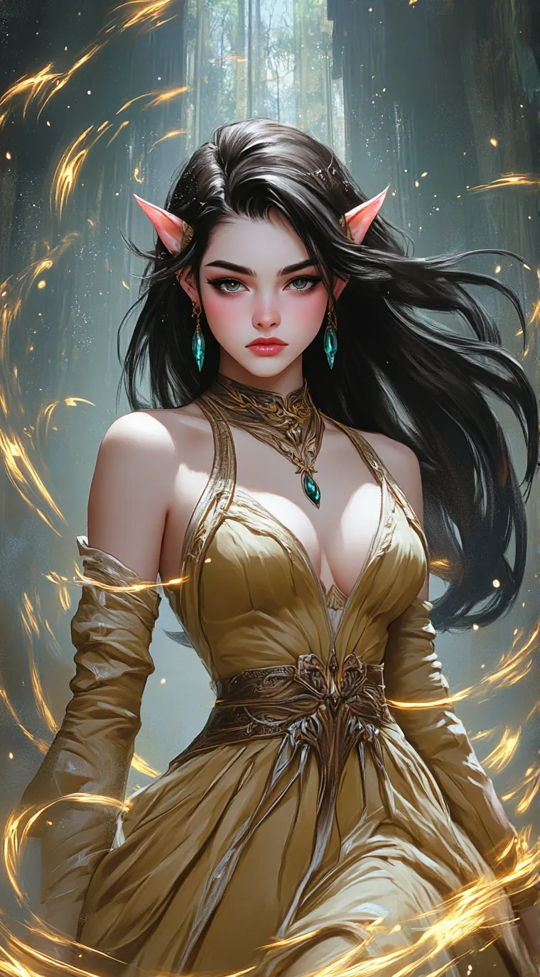 ai character: Powerful Girl  background