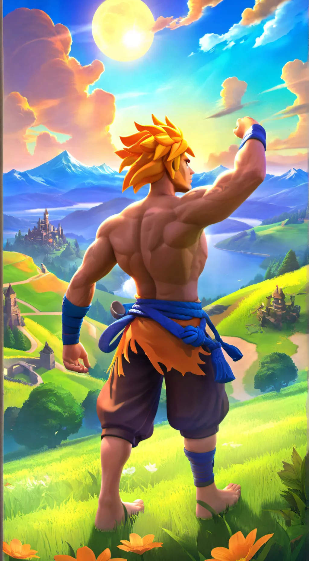 ai character: hola soy goku! background