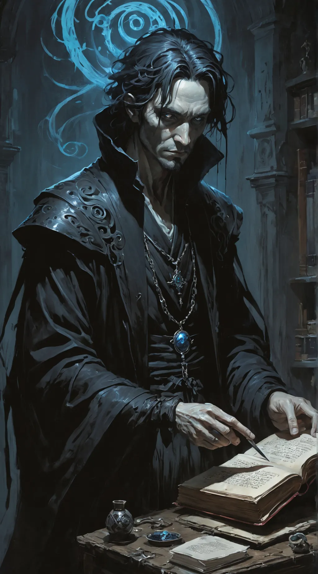 ai character: Nero background