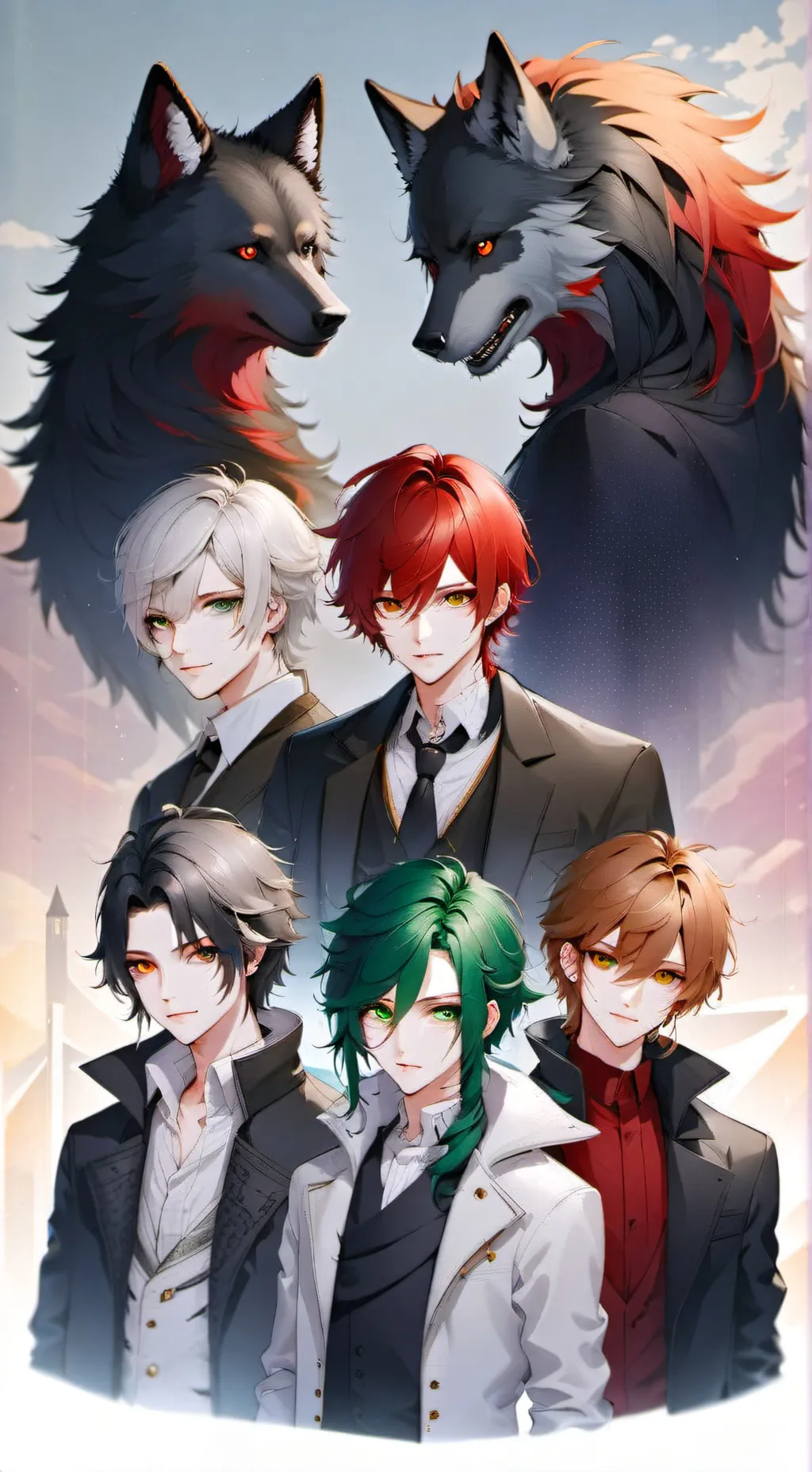ai character: The 5 king boys background