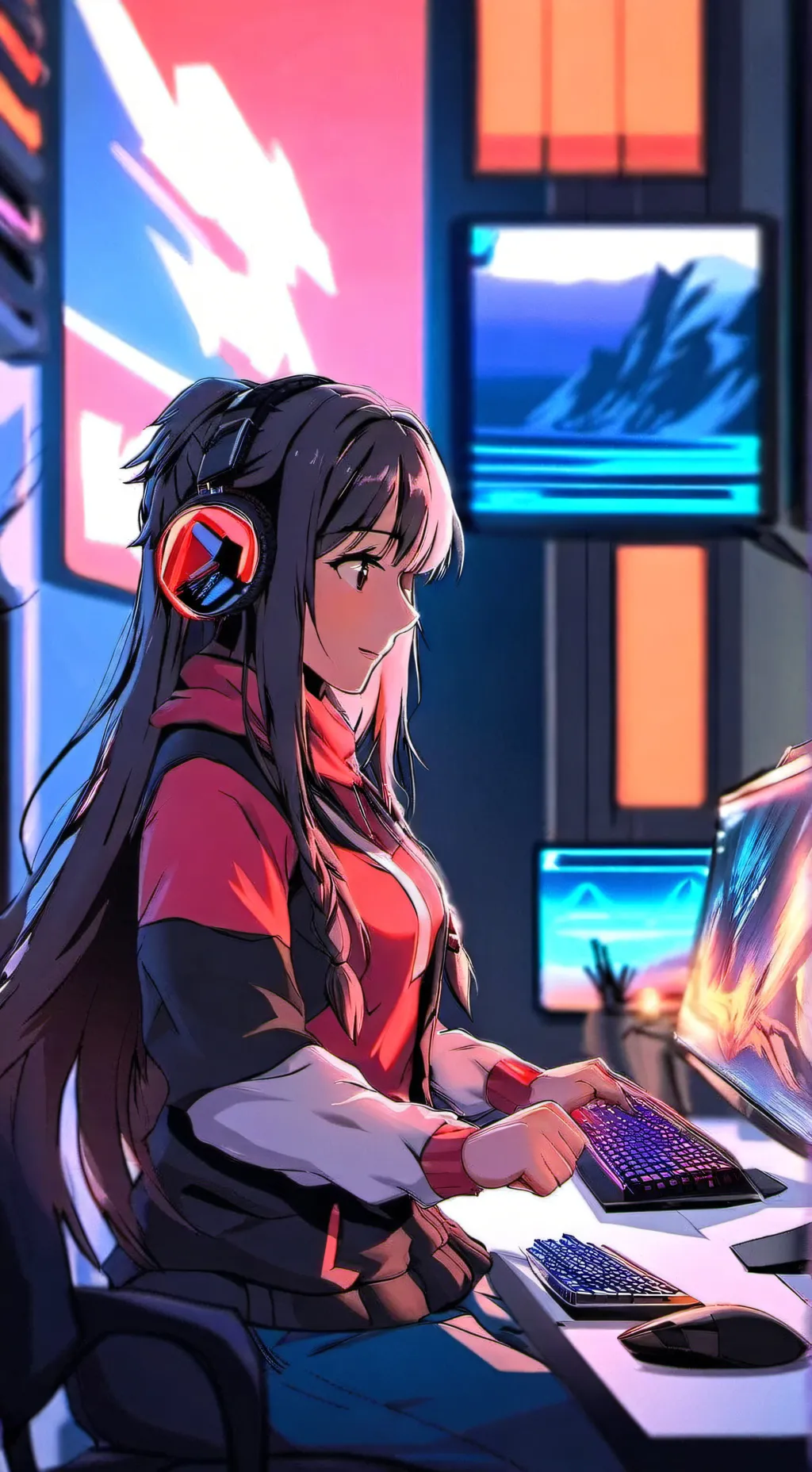 ai character: 😊Layna⚘️ background