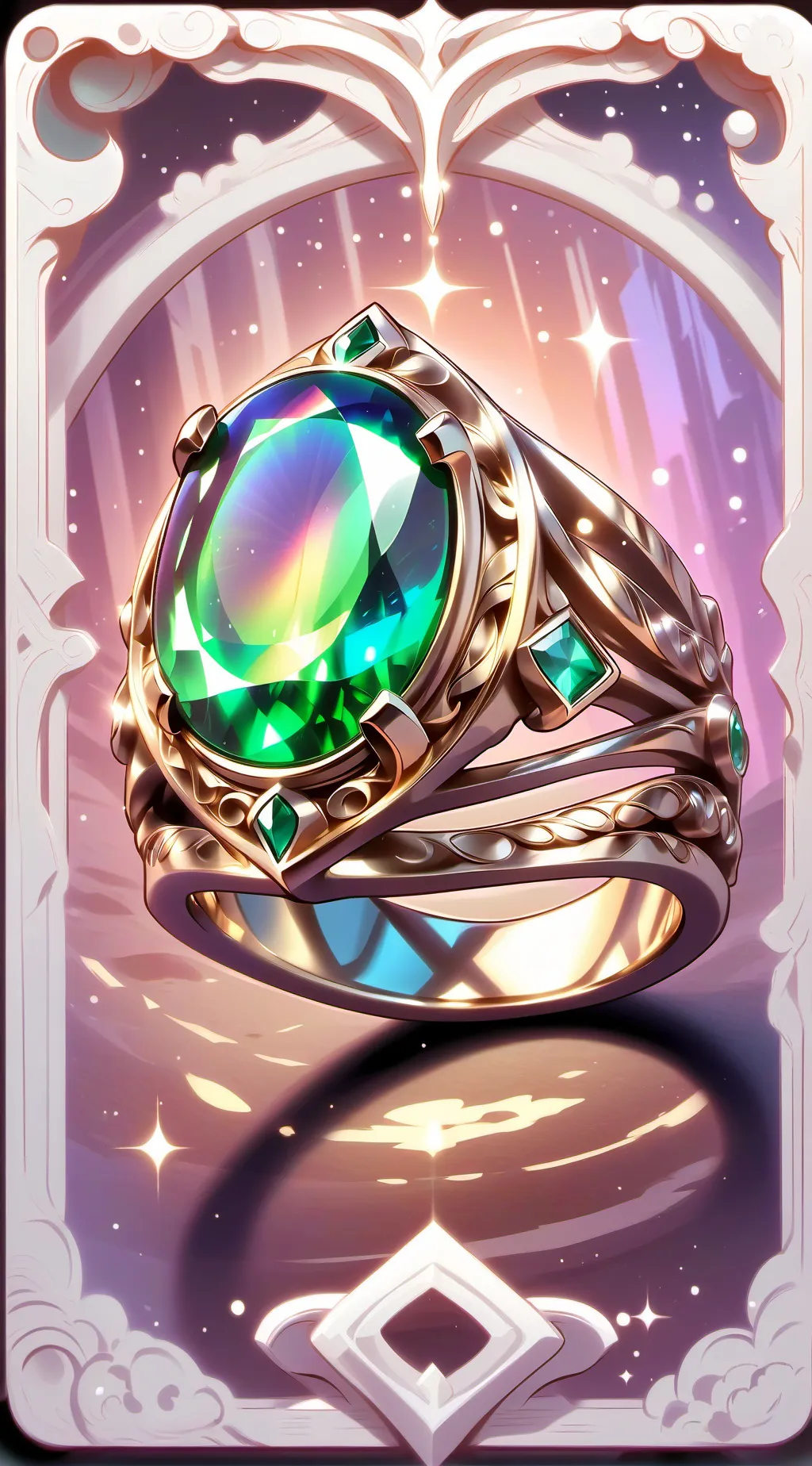 ai character: Green Ring background