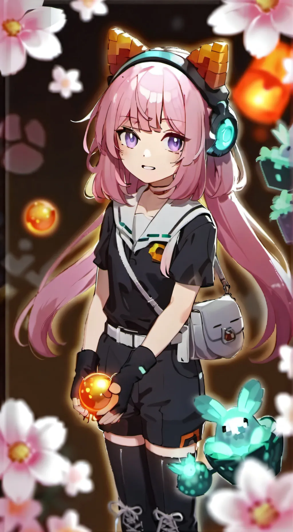 ai character: sakura background