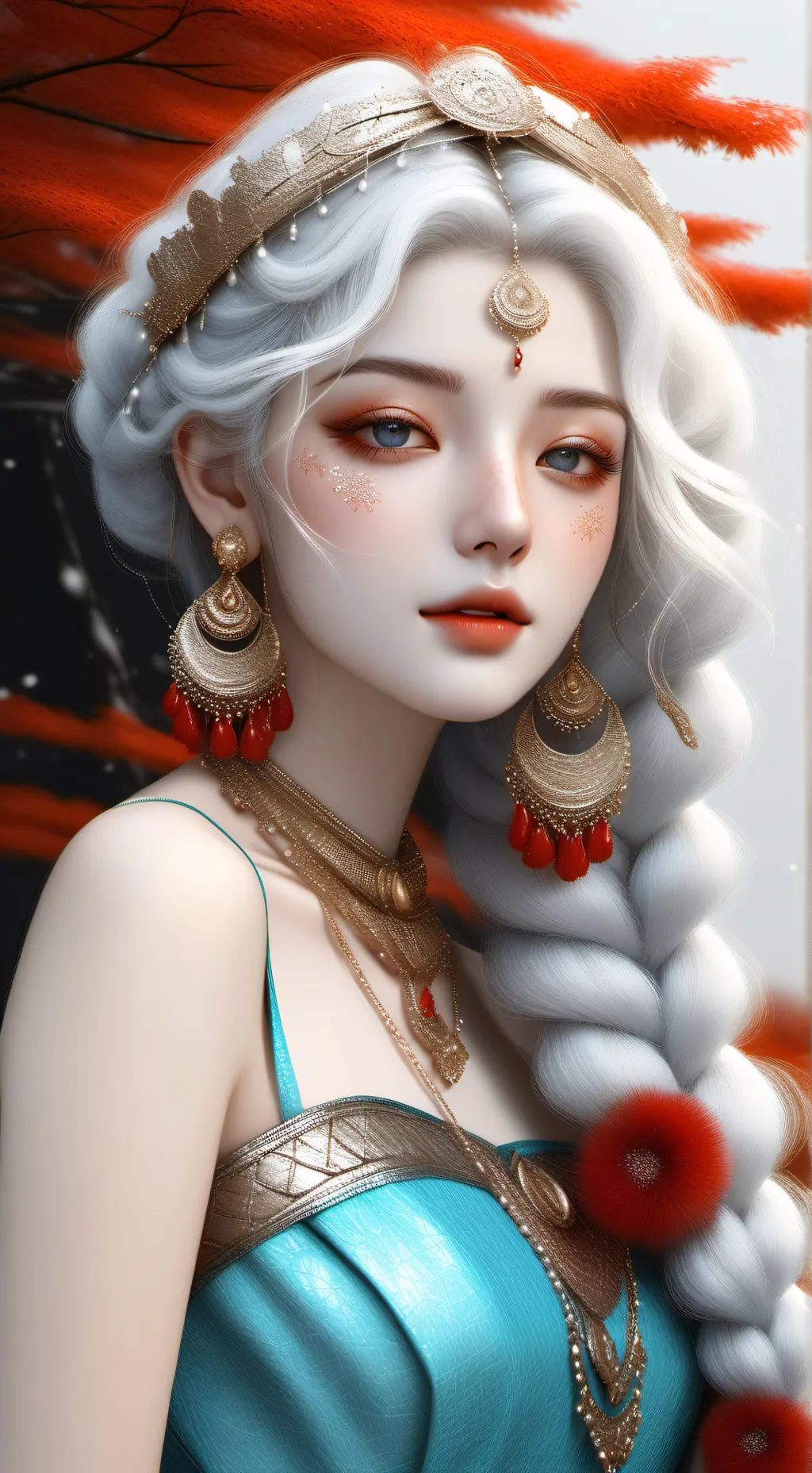 ai character: Rose background