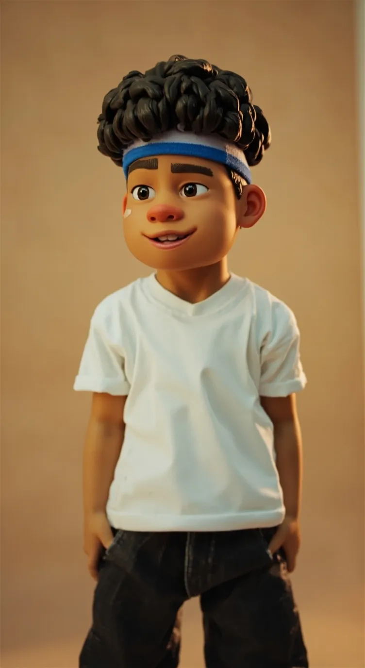 ai character: Tyler turning red background