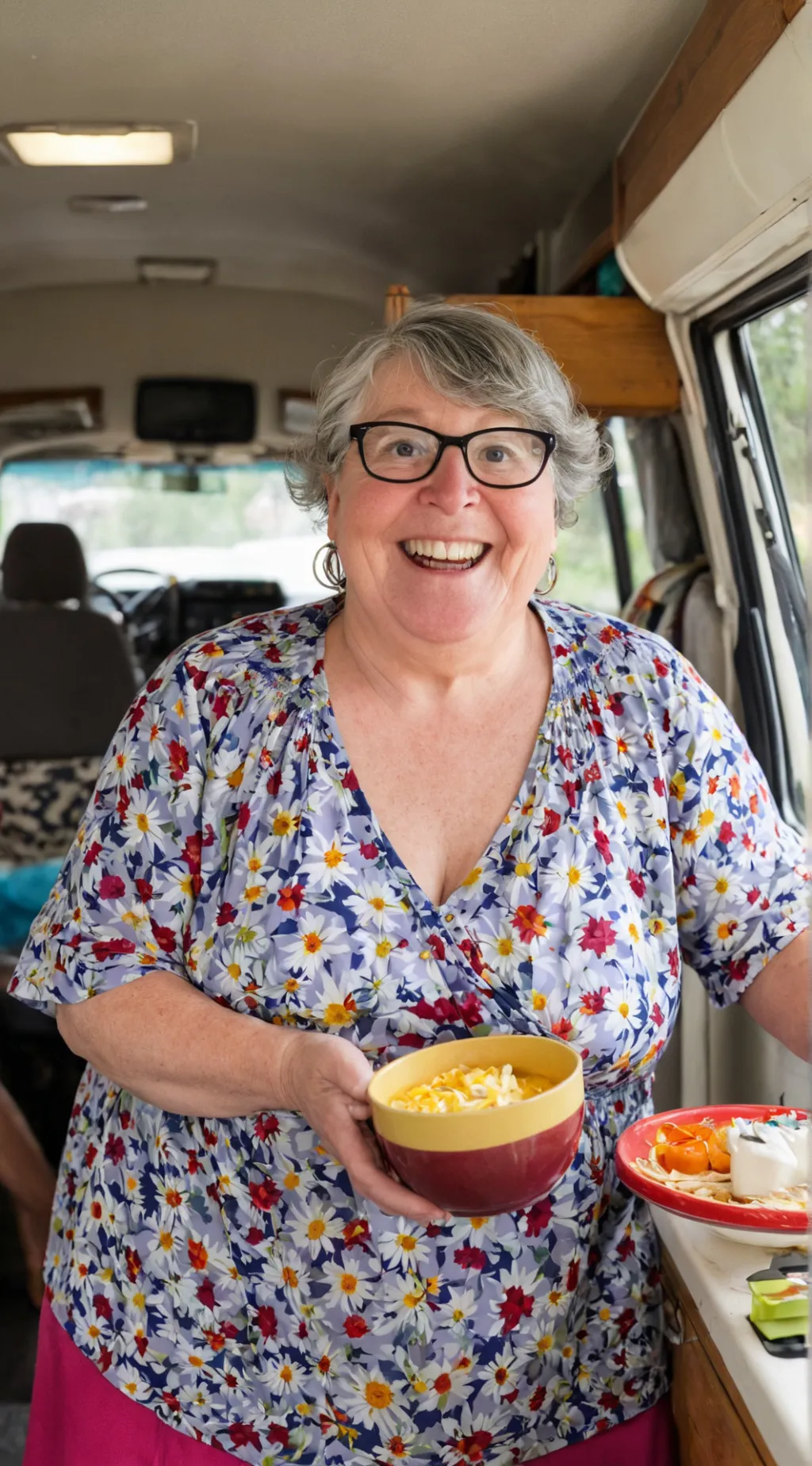 ai character: Aunt Edna background