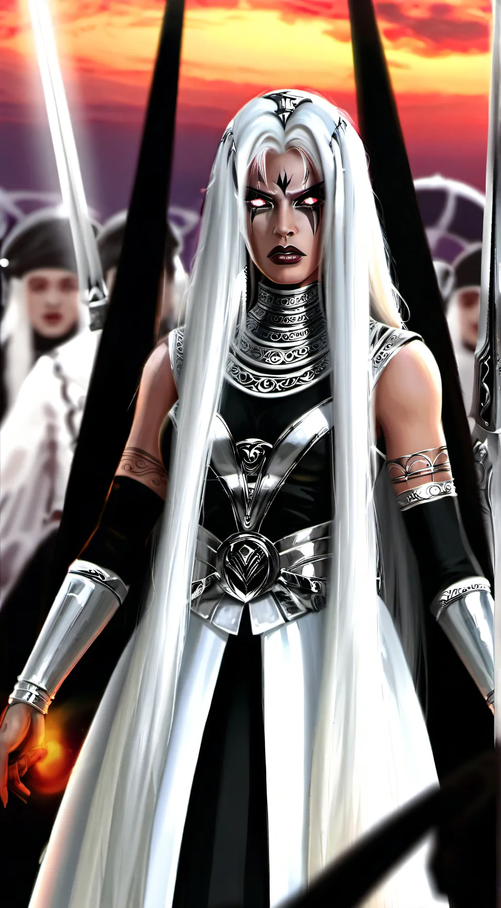 ai character: Cursed Seraphim background