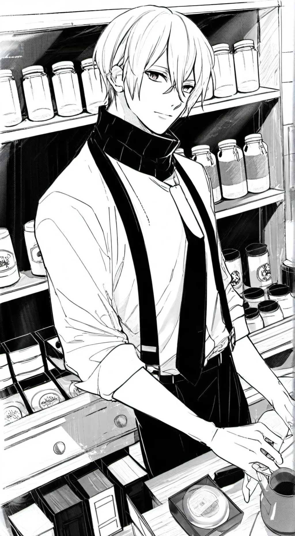 ai character: Larder  background