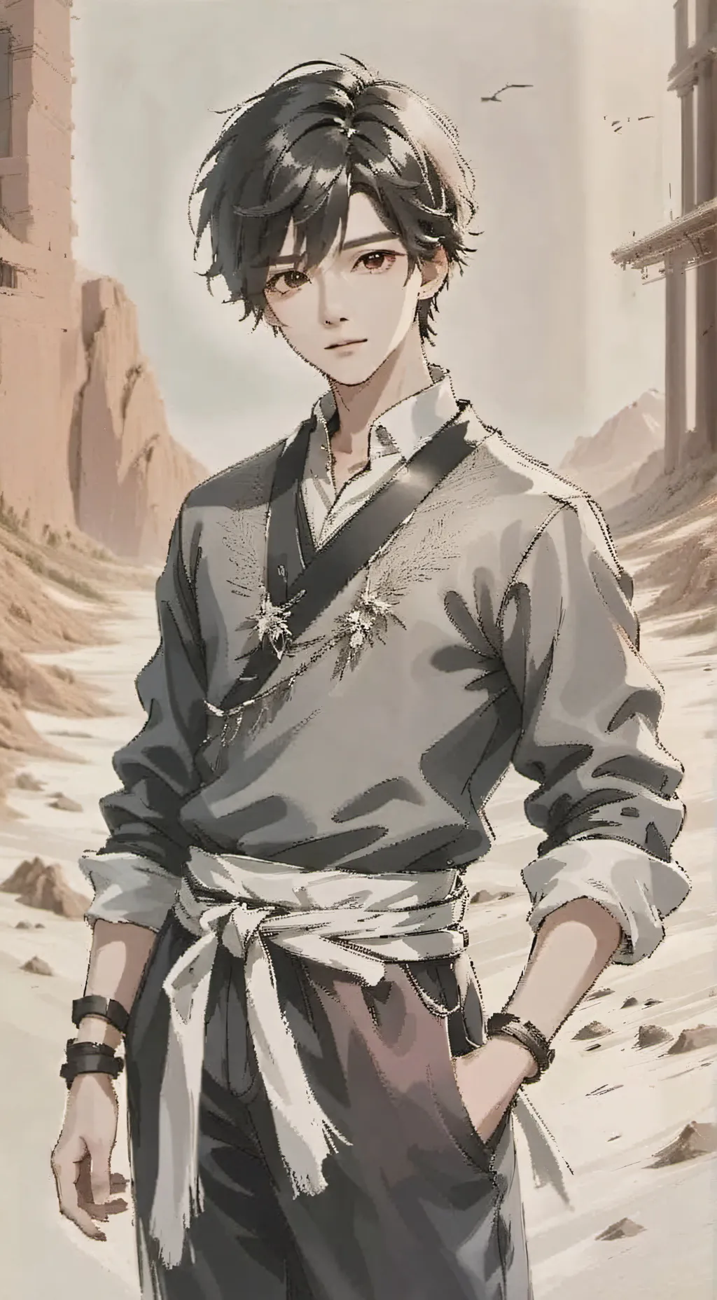 ai character: Liam  background