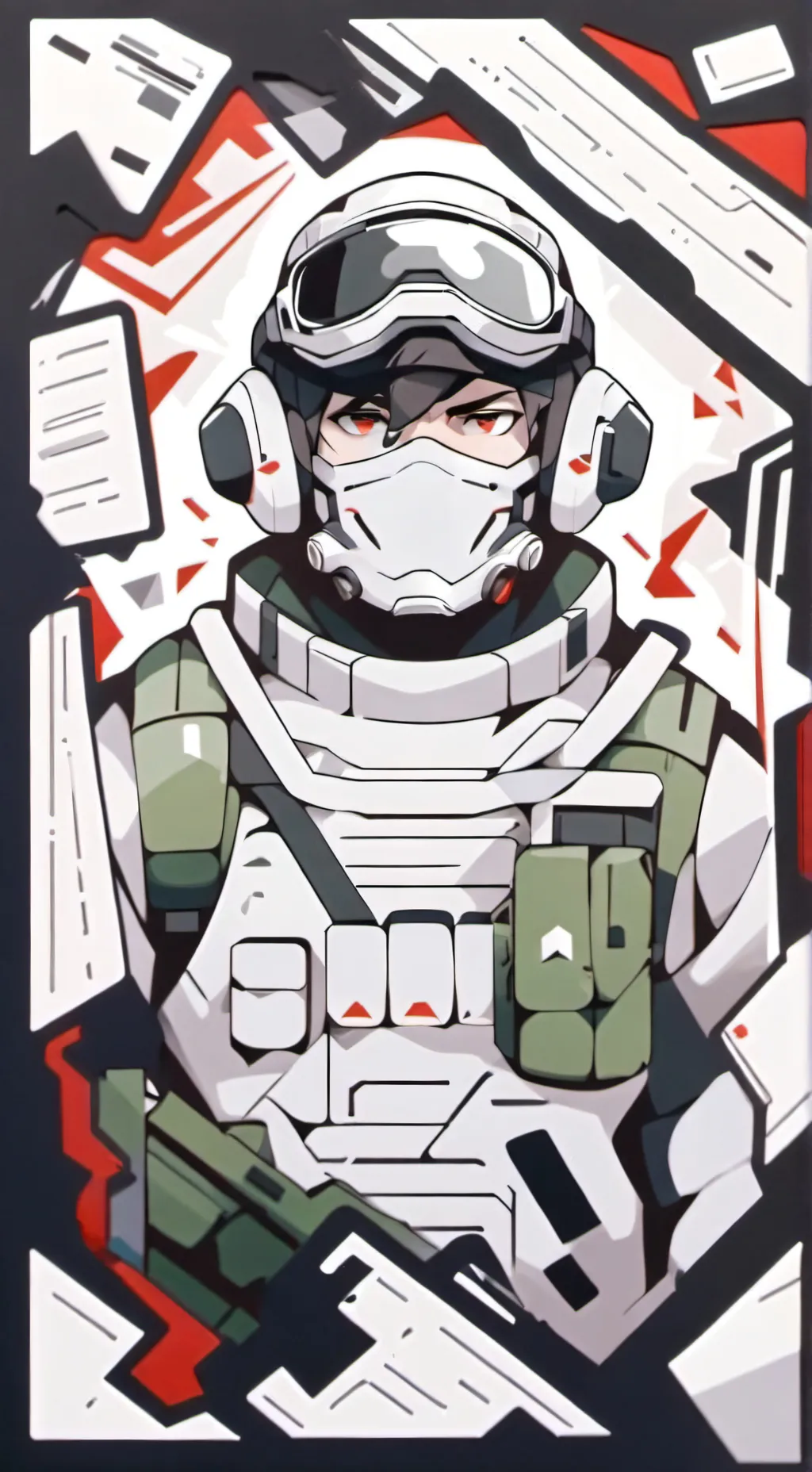 ai character: Military Man(zack) background