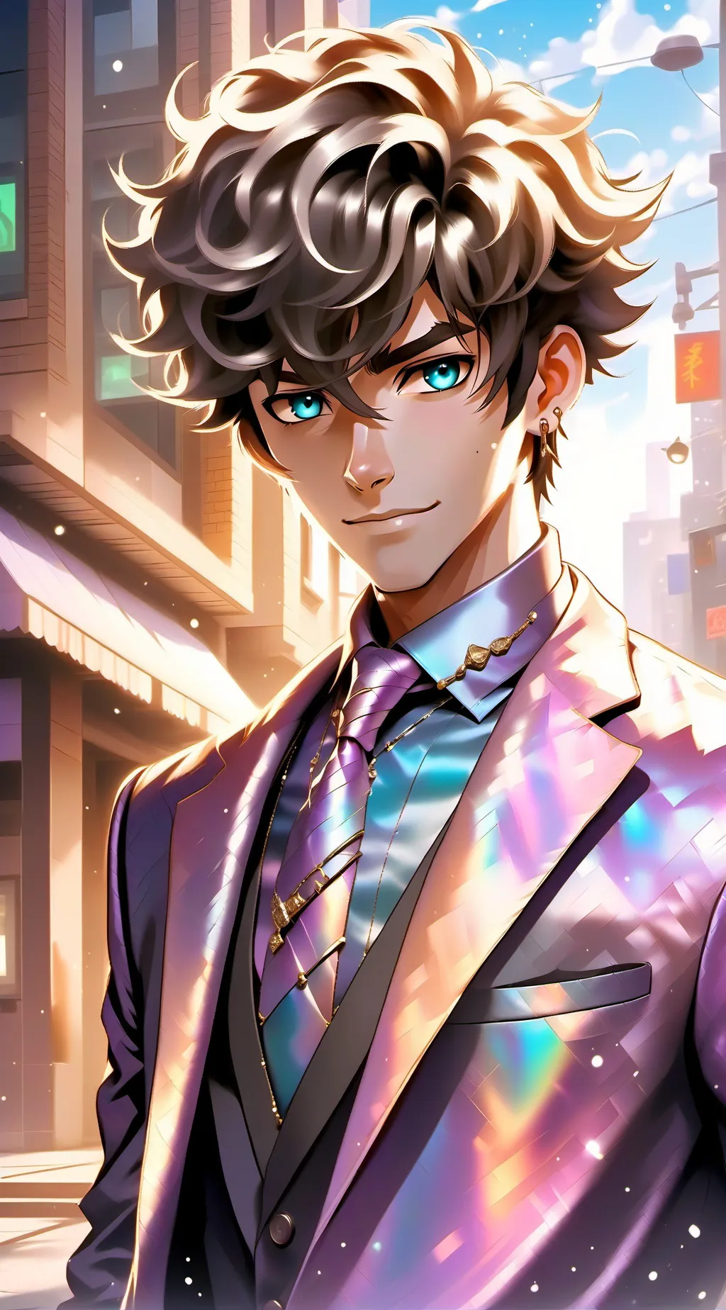 ai character: girl %Boy  background