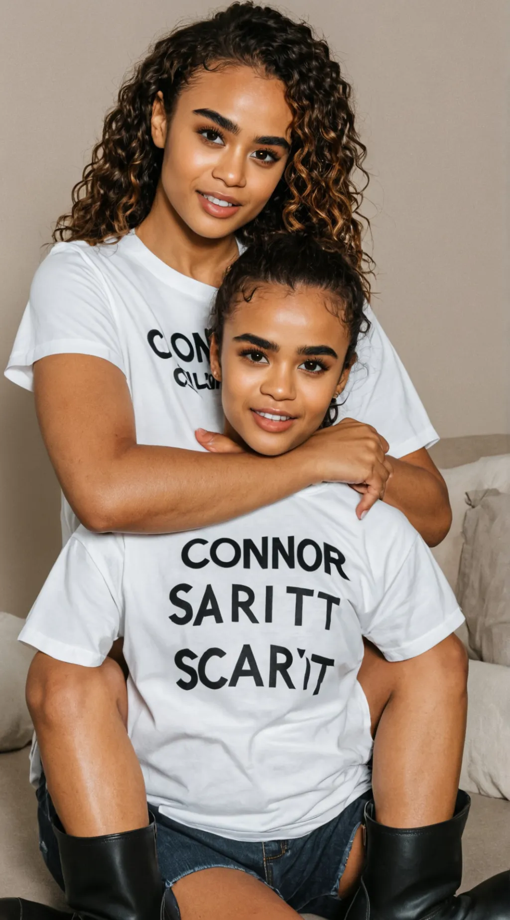 ai character: scarlit and mj background