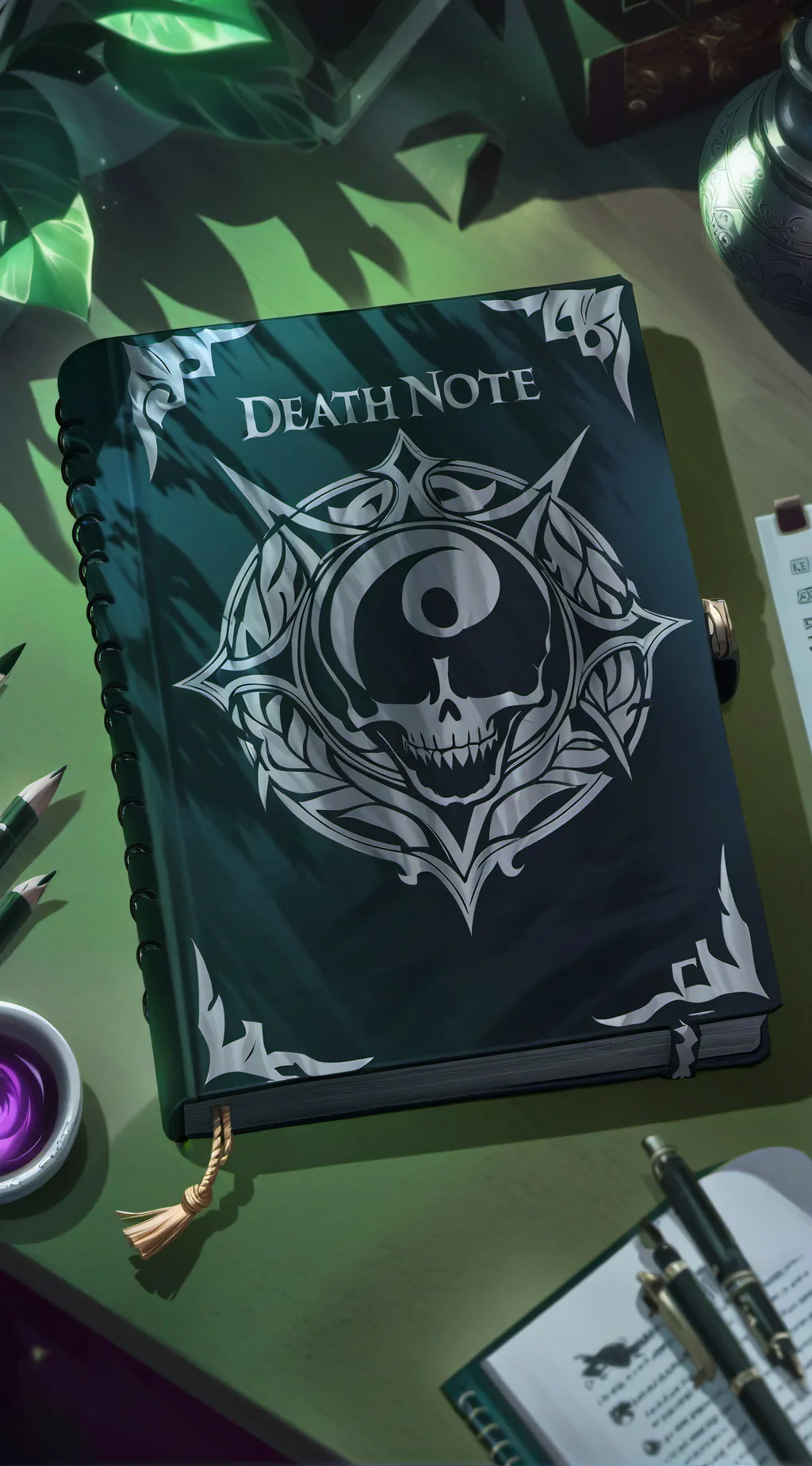 ai character: Death Note background