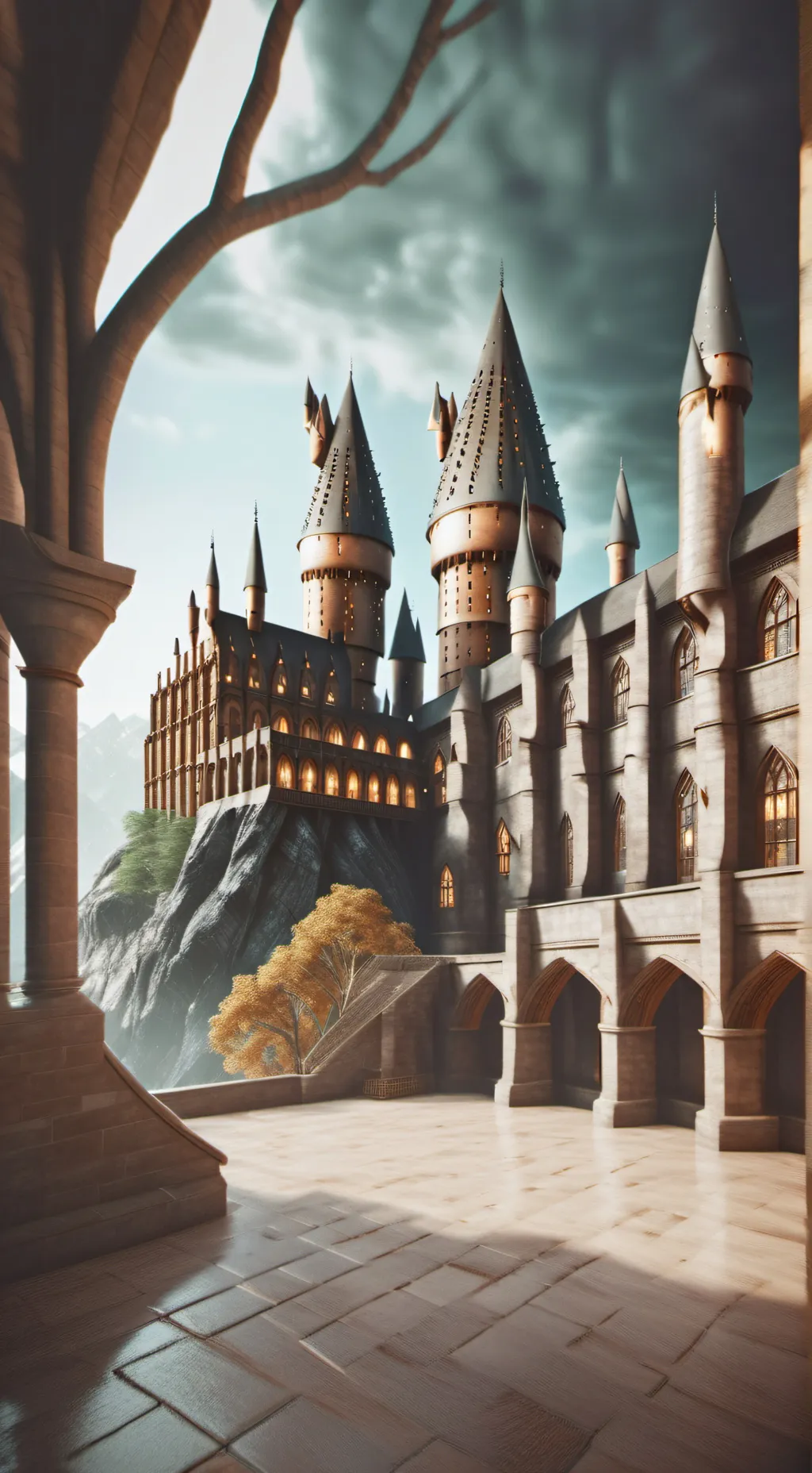 ai character: hogwarts background