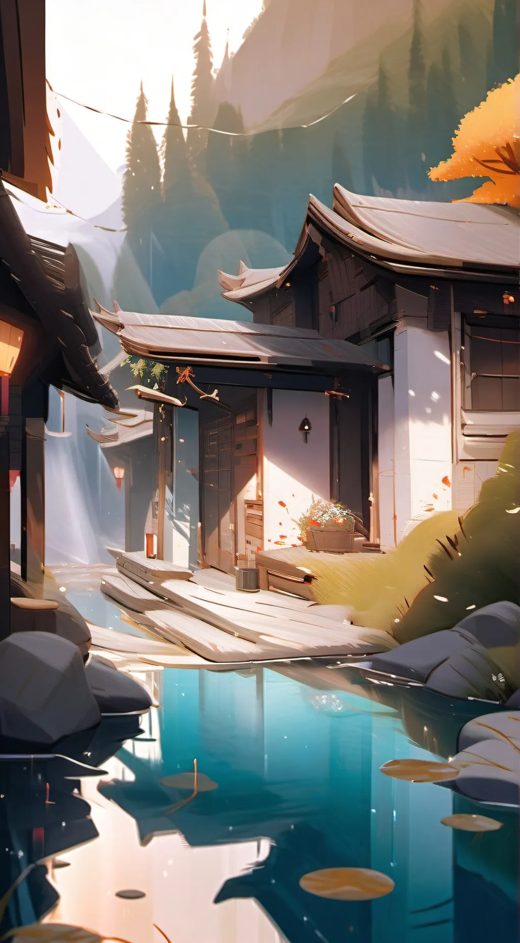 ai character: mha vacation  background