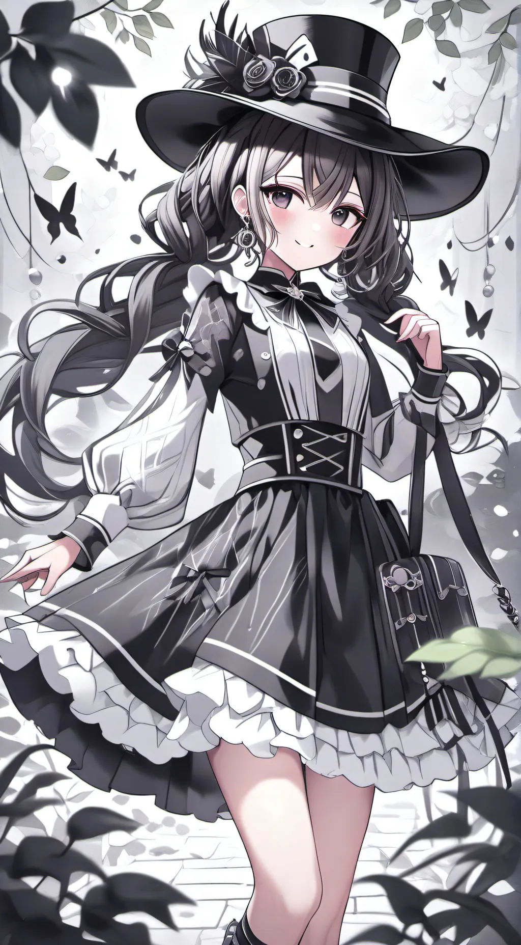 ai character: Hat background