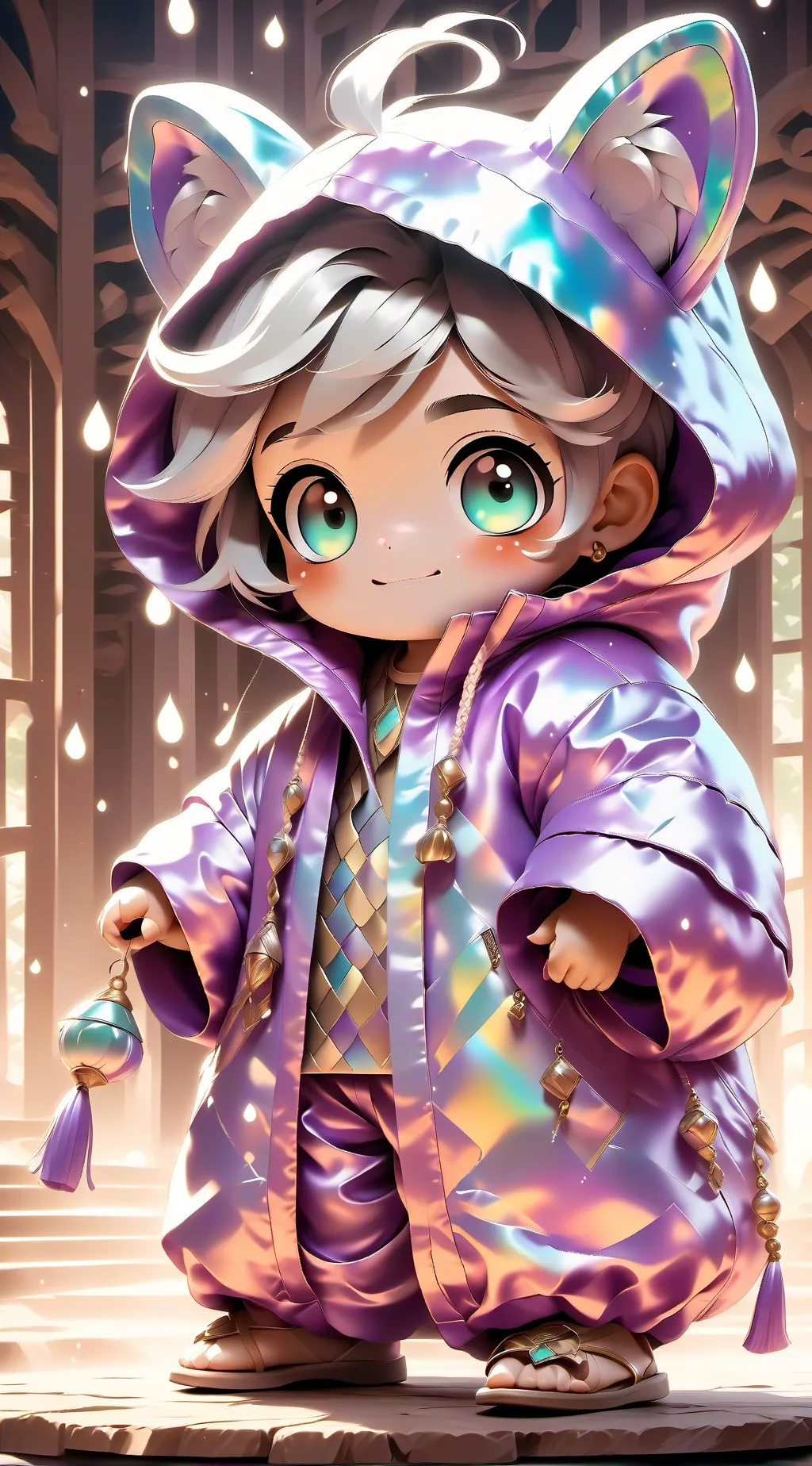 ai character: niño chiquito gord background