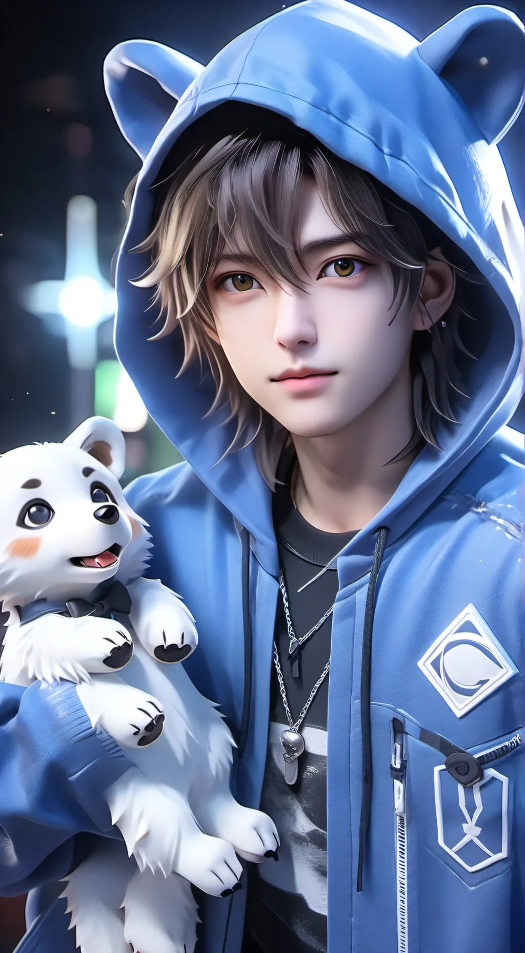 ai character: prince boy background