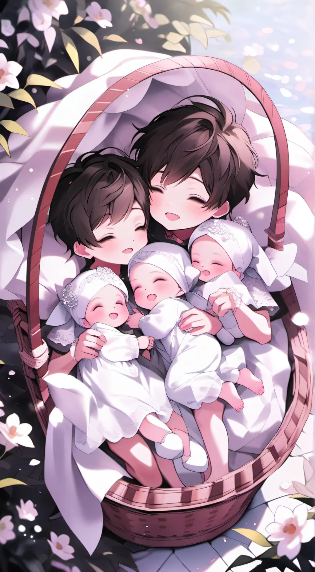 ai character: Cute babies 🍼 background