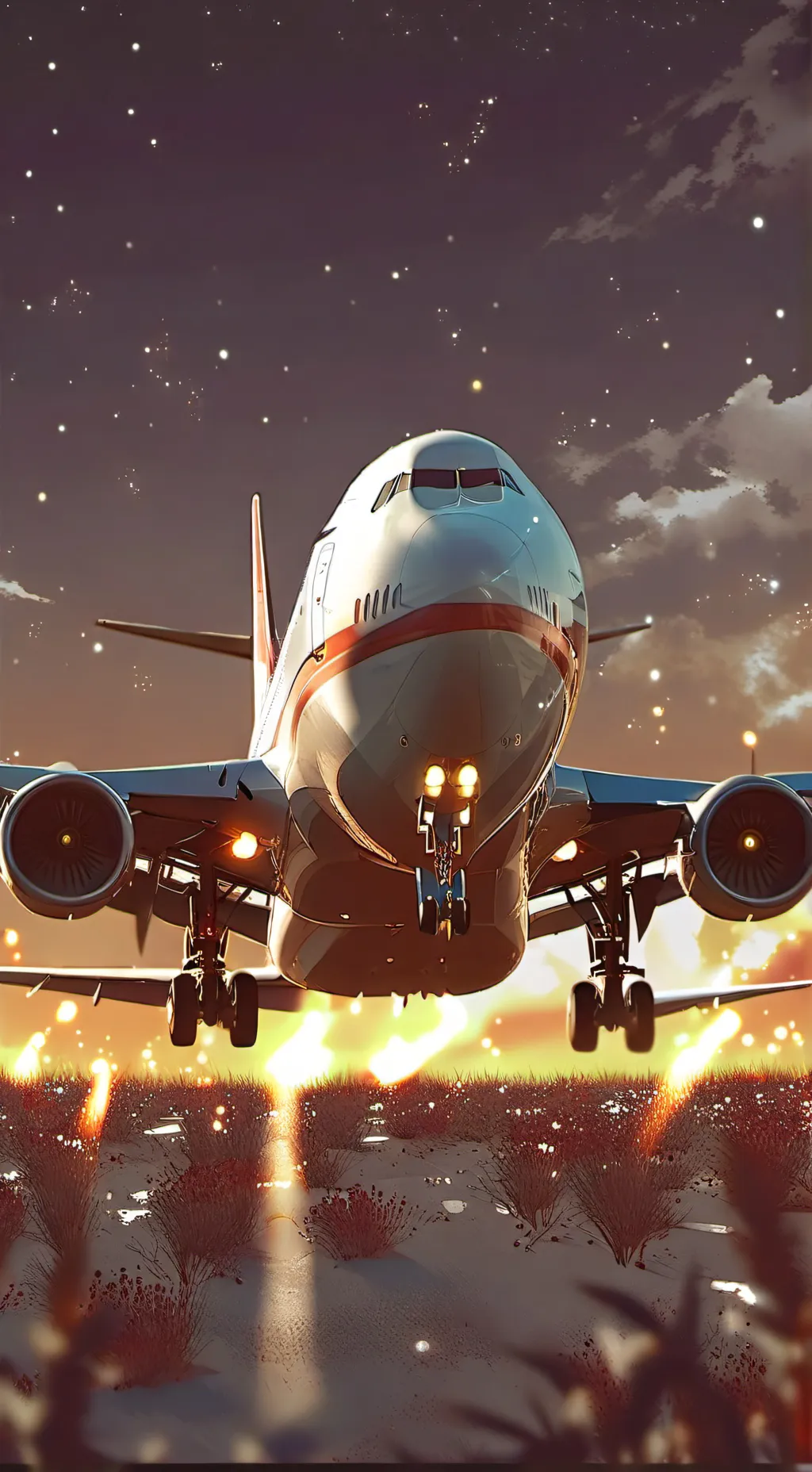 ai character: Kny flight background