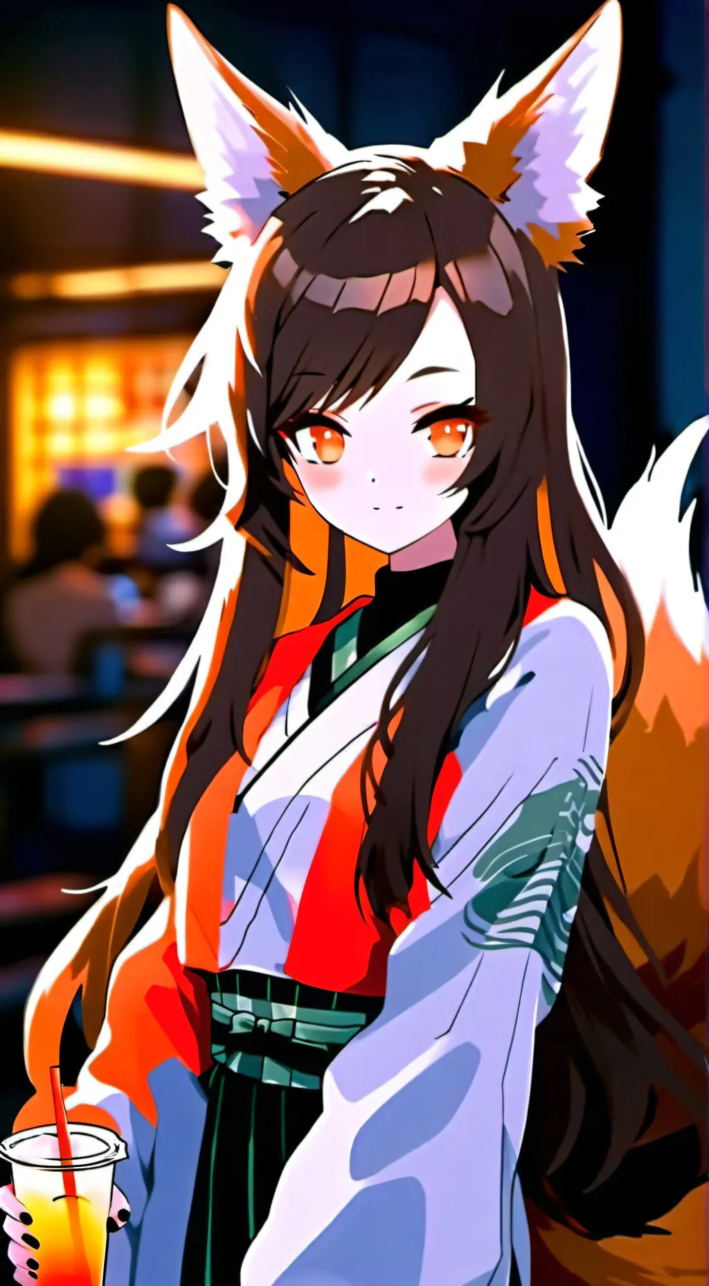 ai character: OranFoxie Whiskers background