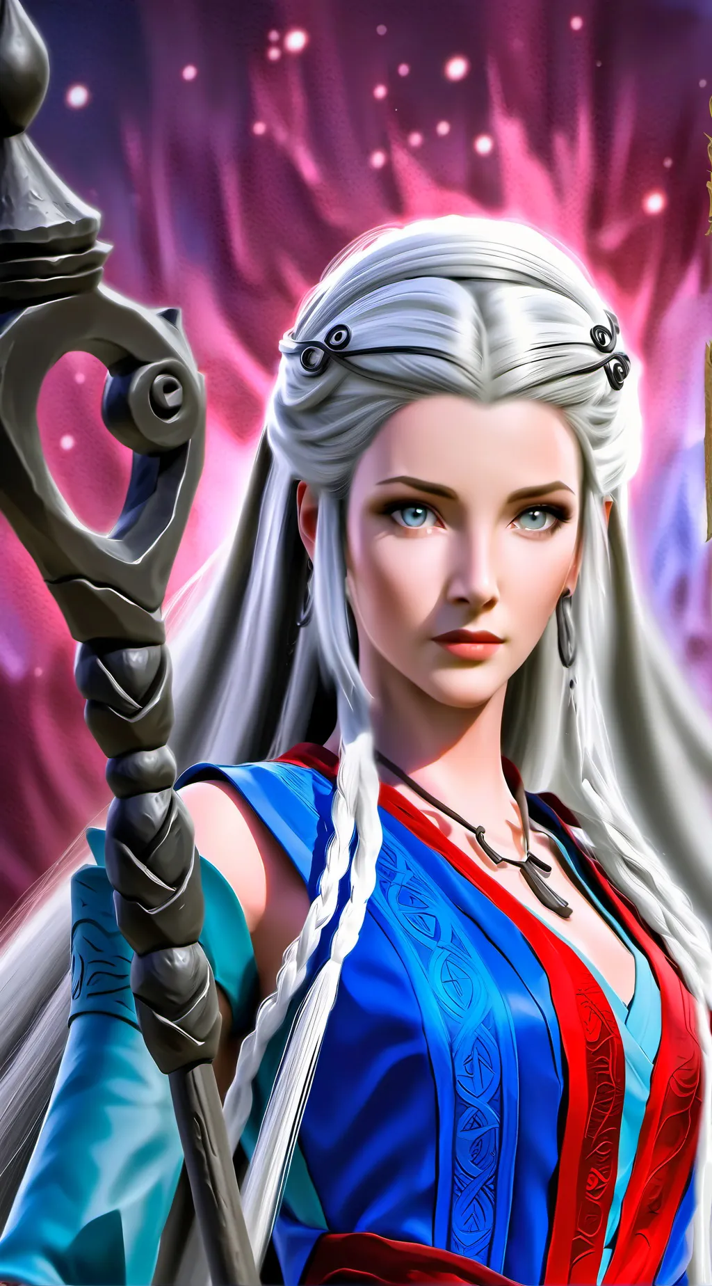 ai character: Gaya Titan Ancient Woman background