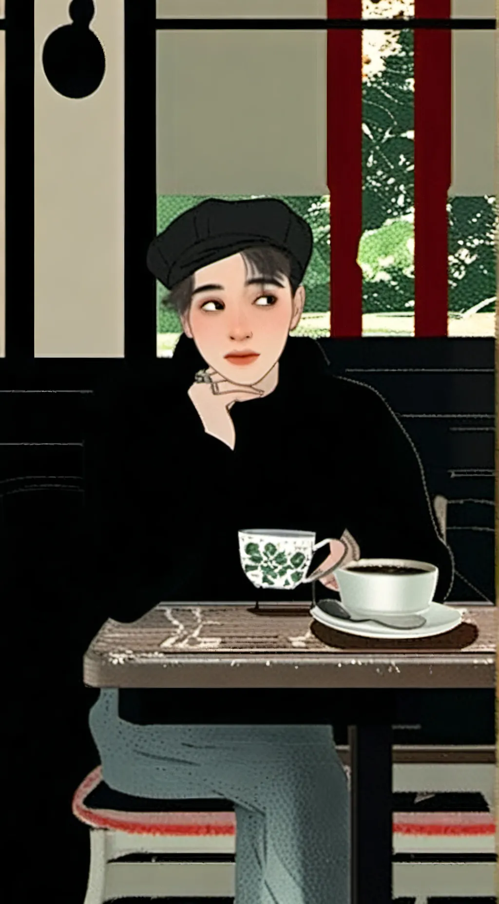 ai character: bangchan  background