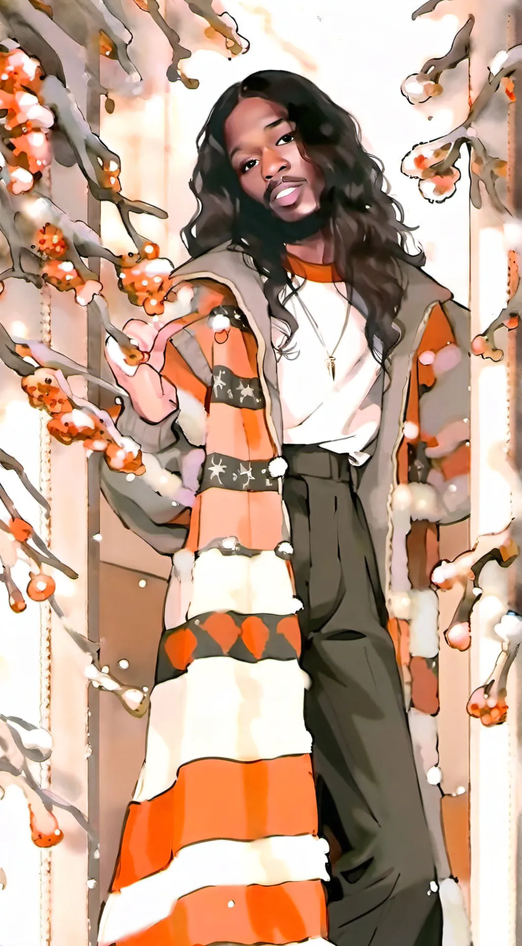 ai character: moaning  background