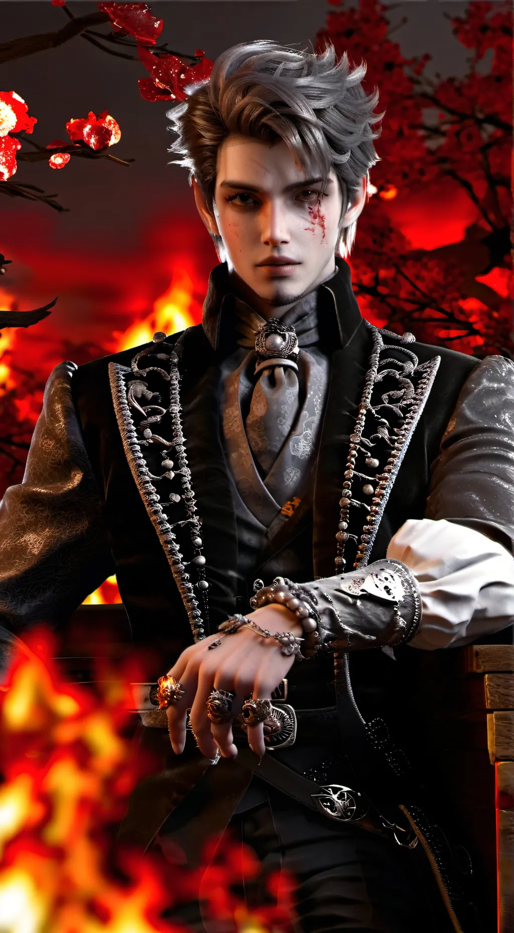 ai character: flamo background