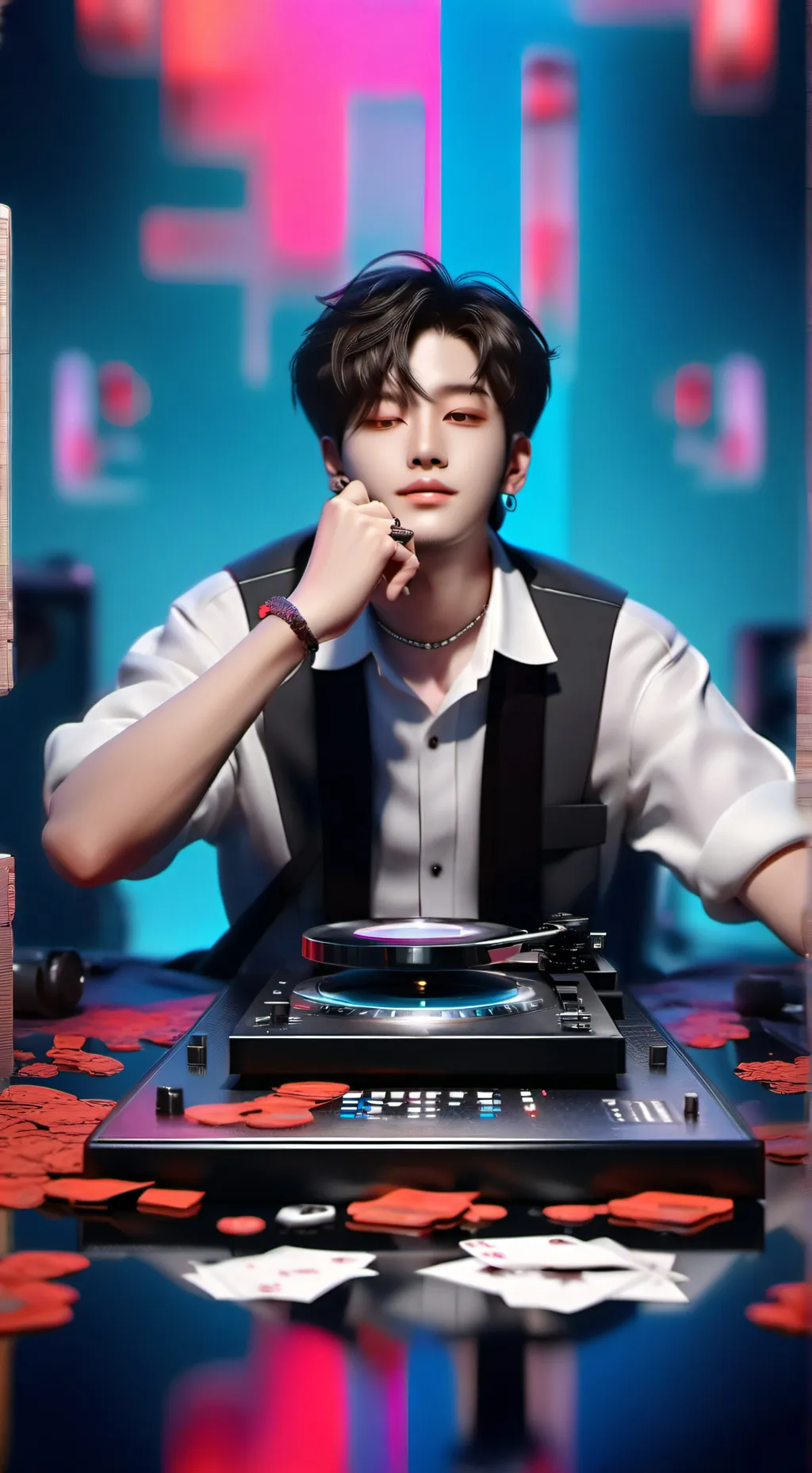 ai character: ~•STRAY KIDS•~ background