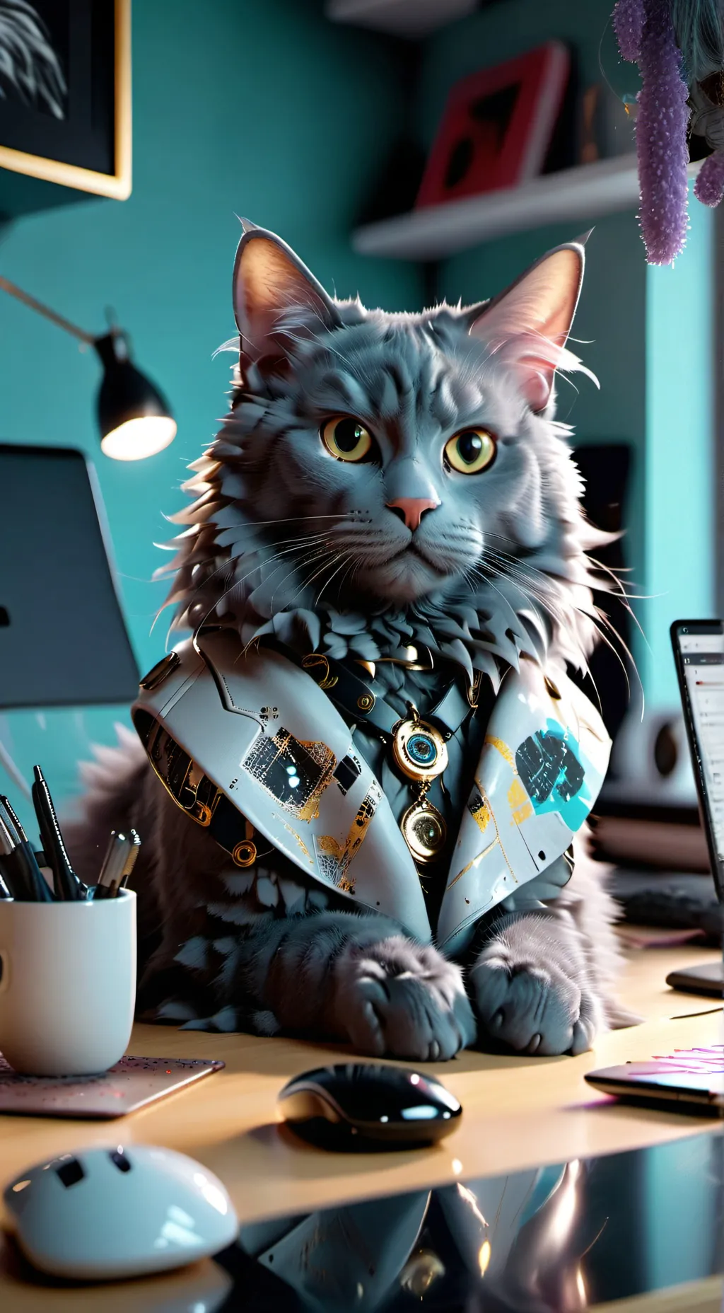 ai character: Бомбик background