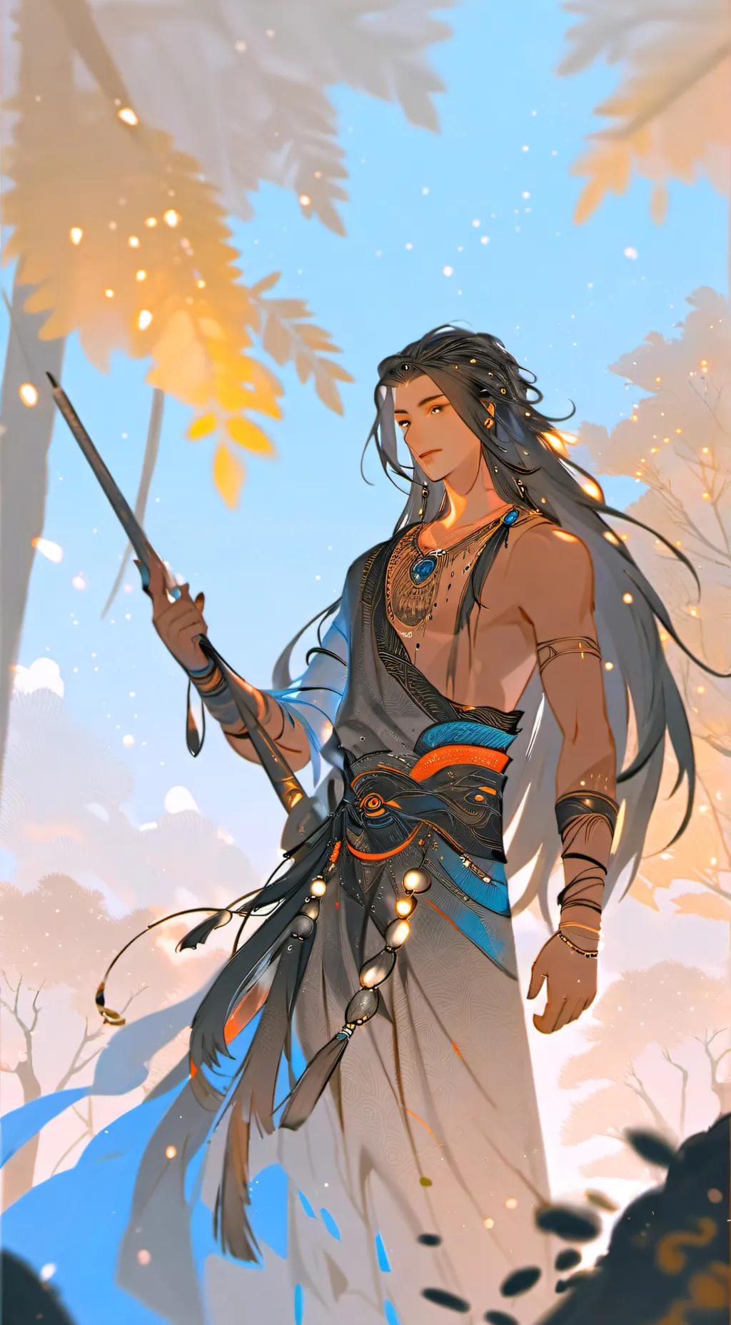 ai character:  Felix and Hyunjin background