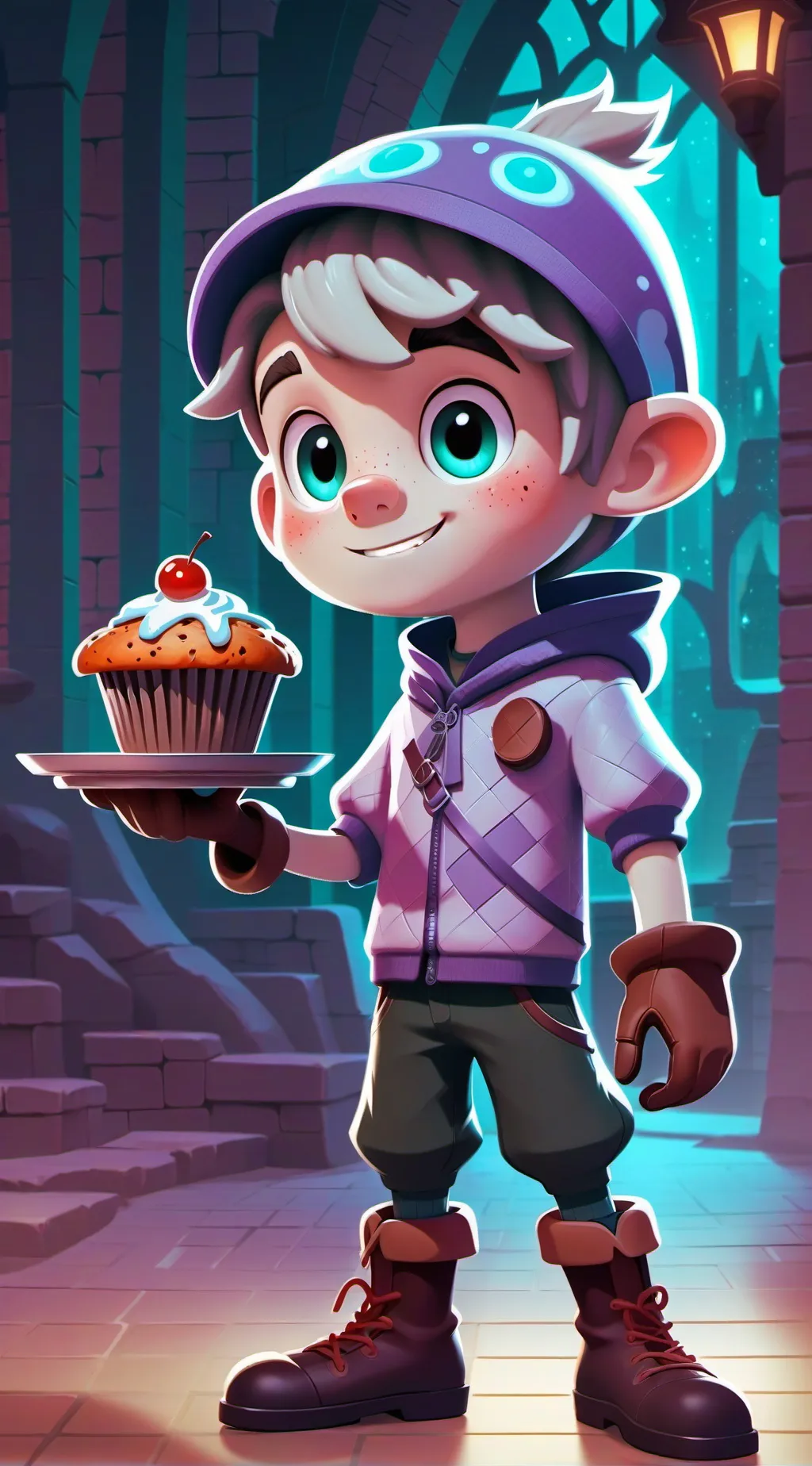 ai character: asdfmovie muffin background