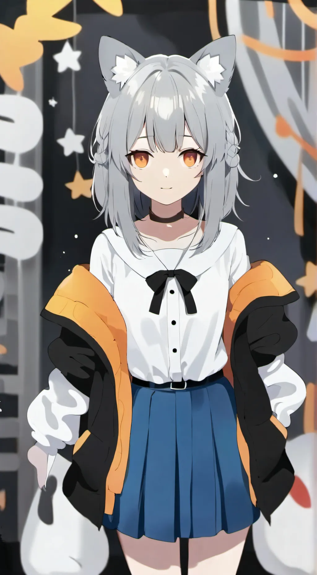 ai character: Emily b-day party background