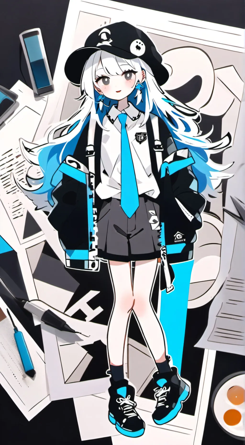 ai character: miku background
