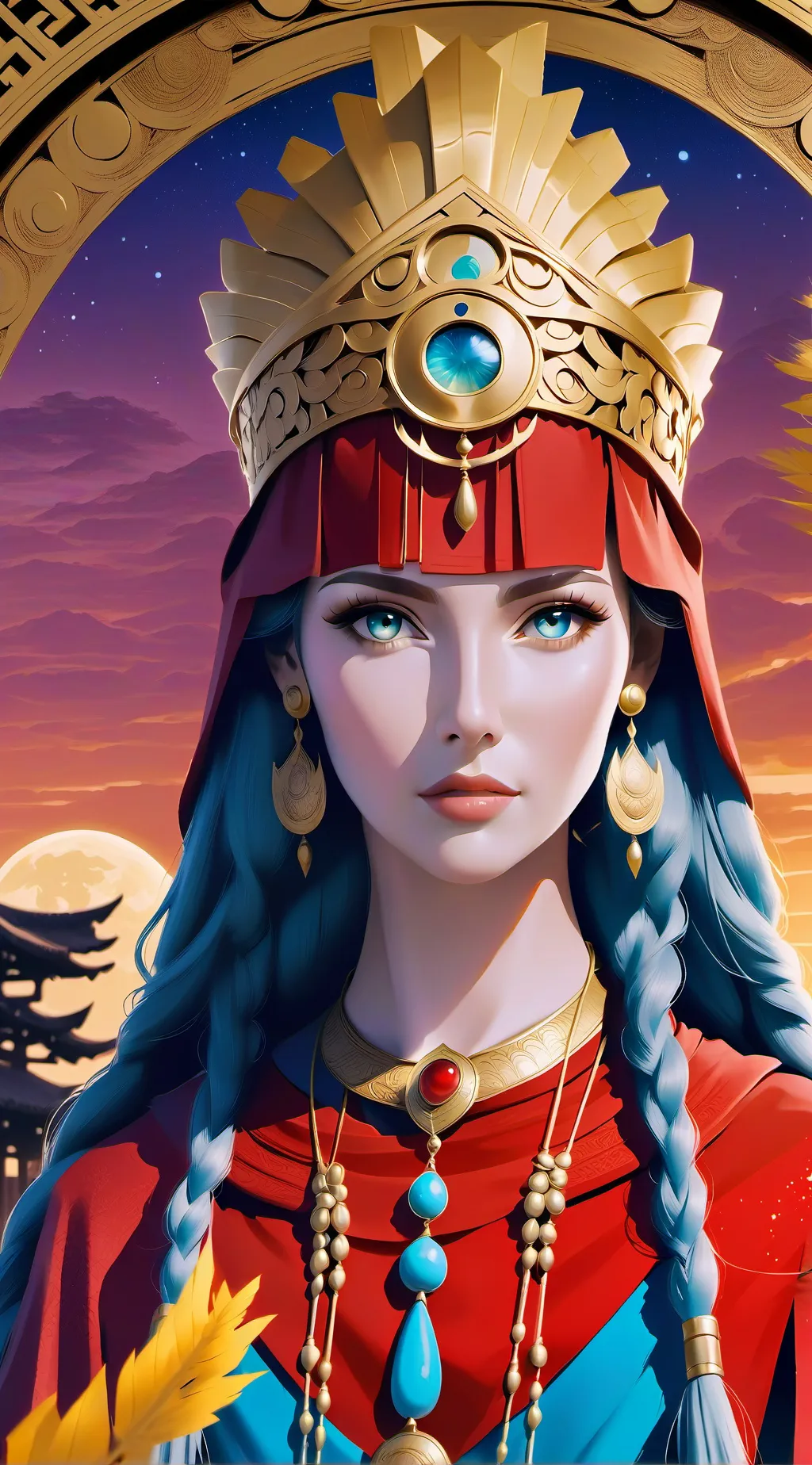 ai character: Saturnia background