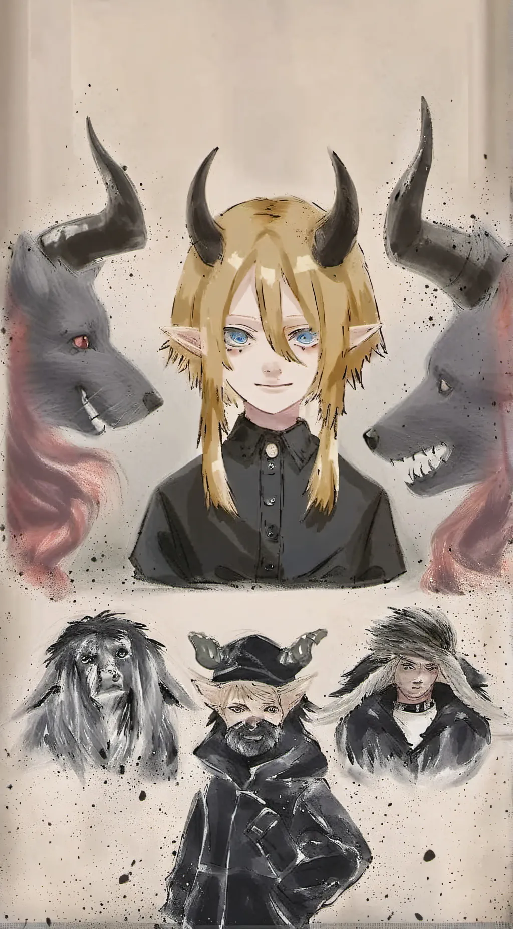 ai character: ∆mi background