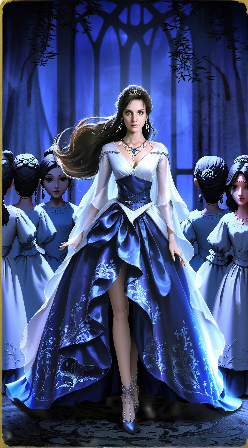 ai character: Queen Cecilia  background