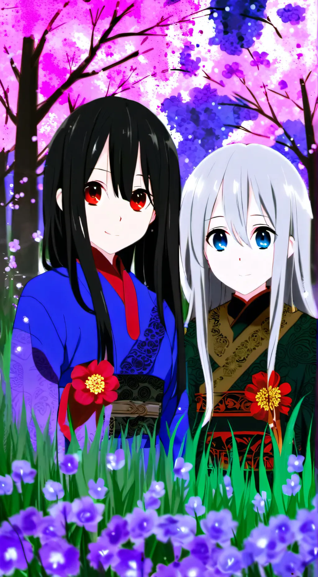 ai character: Luna y Alexia 💖 background