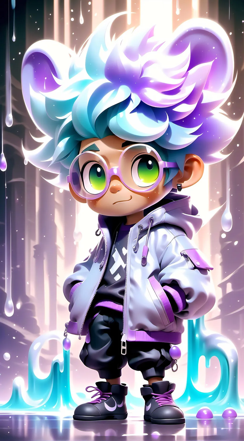 ai character: bon x bonnie  background