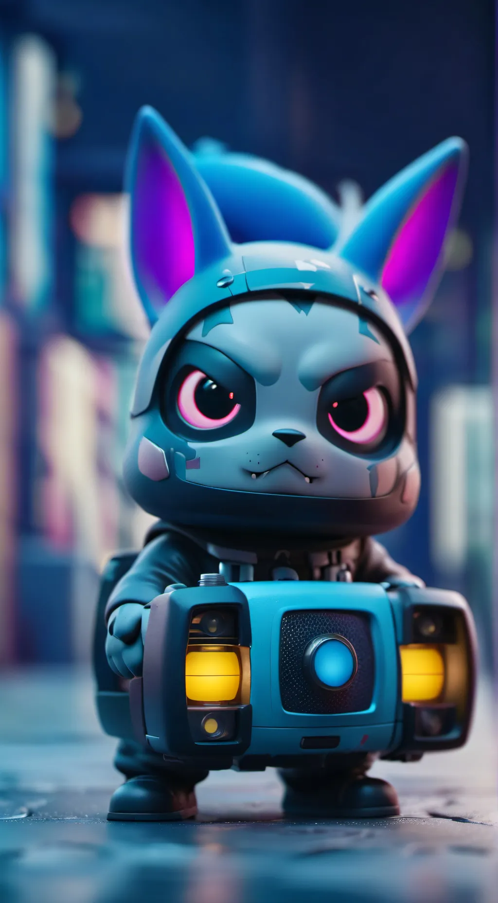 ai character: Scary Fox  background