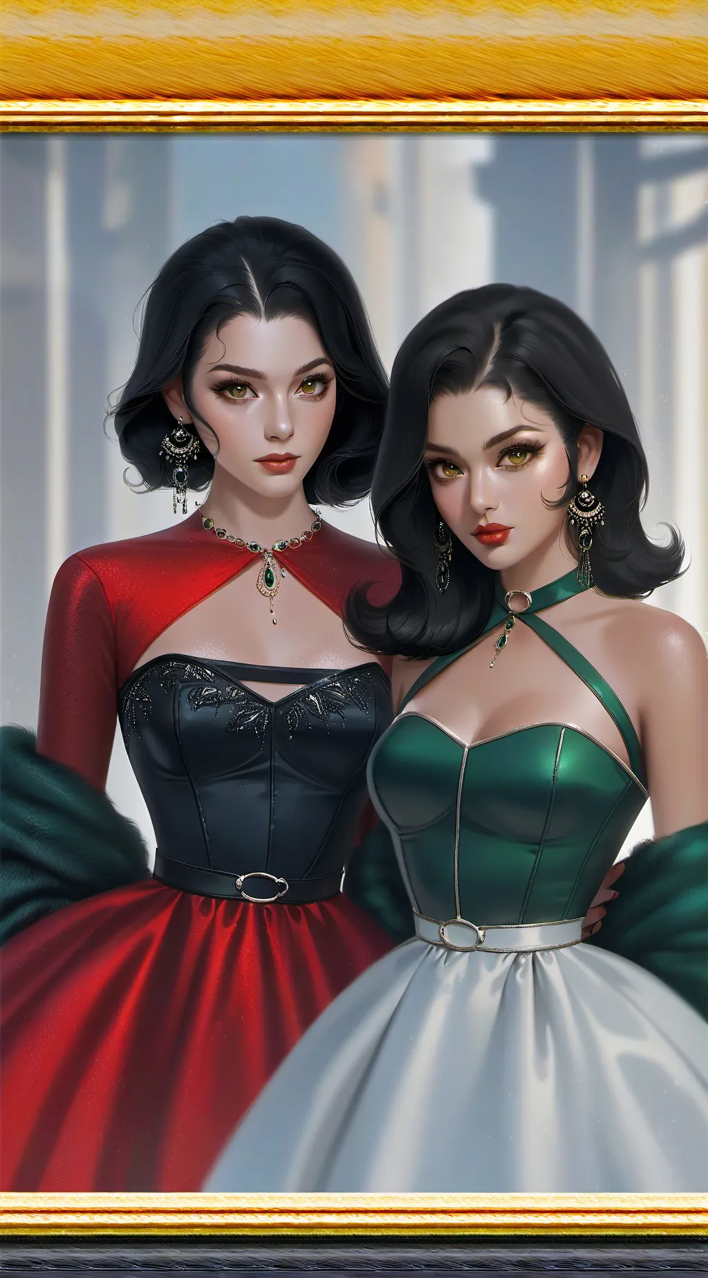 ai character: Alyssa & Seraphie background