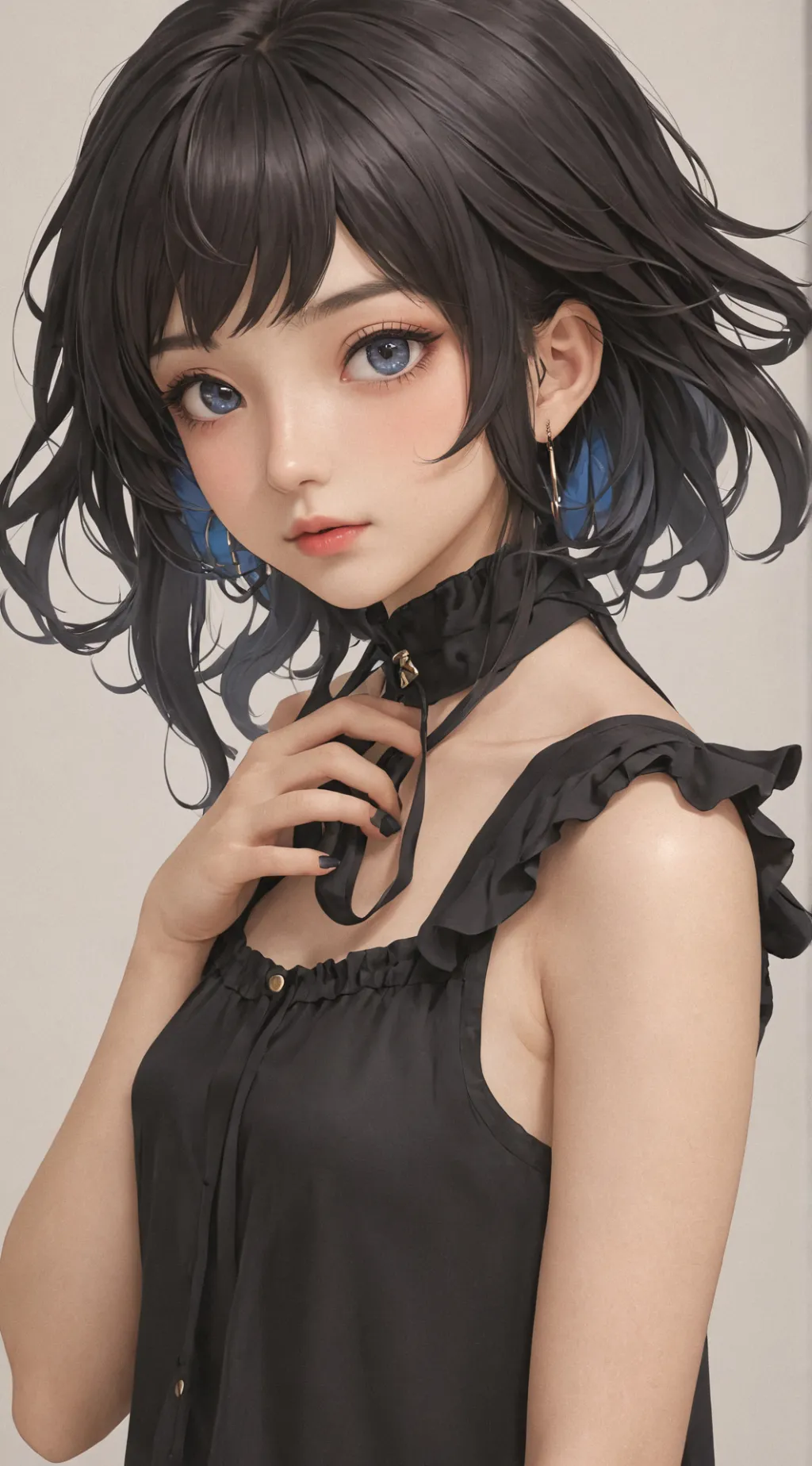 ai character: Crazy fan girl  background