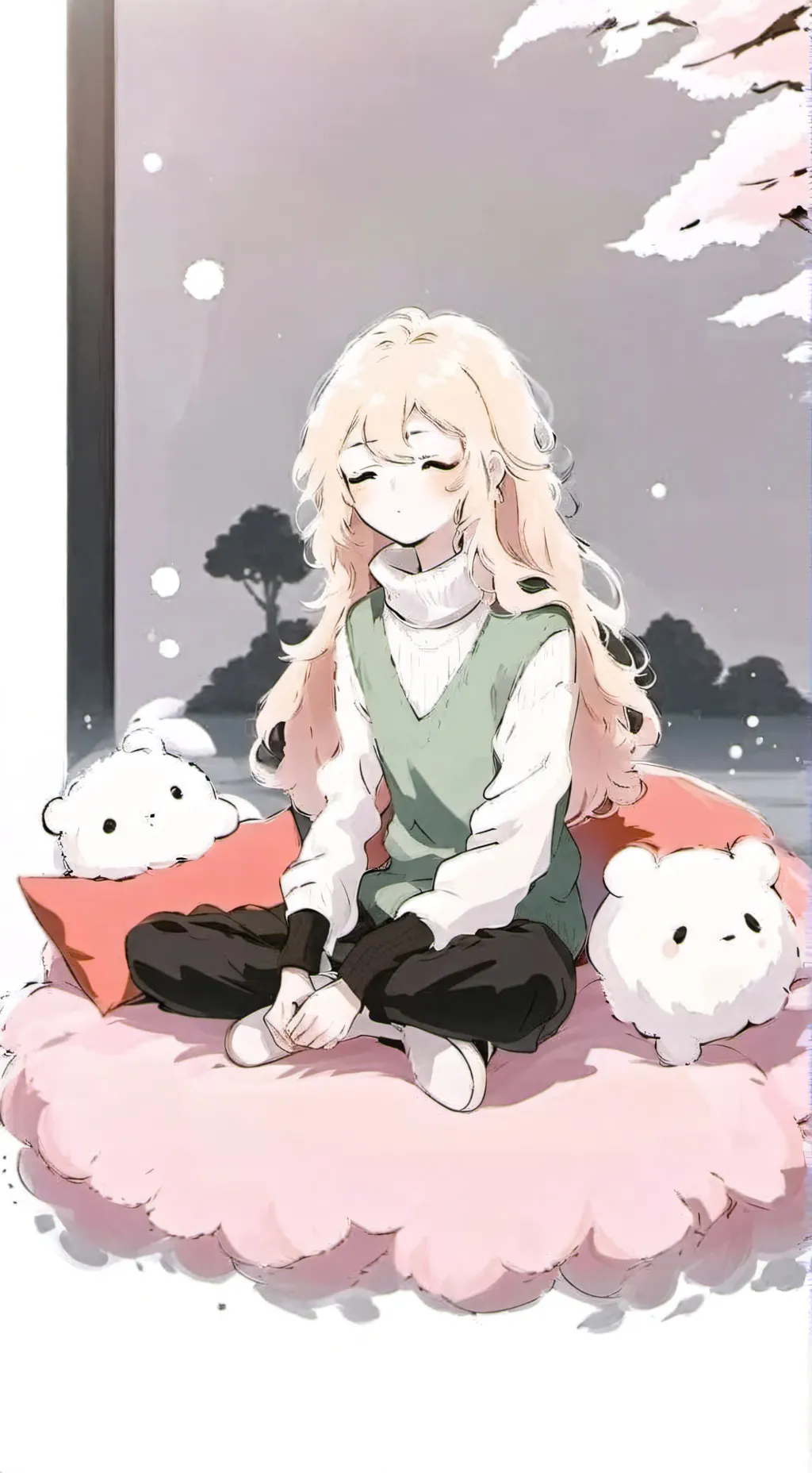 ai character: Douma x kotoha  background