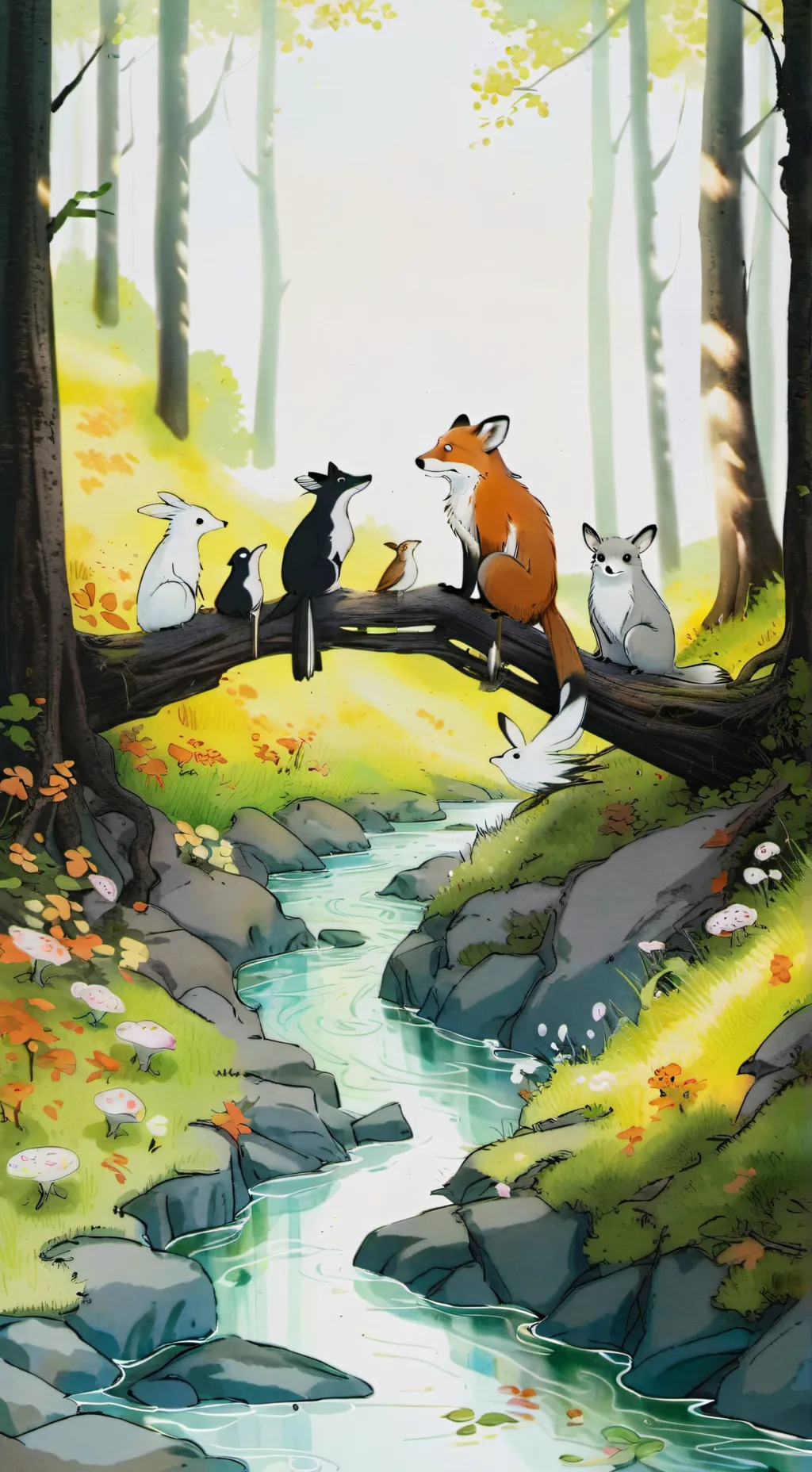 ai character: Farthing wood :3!! background