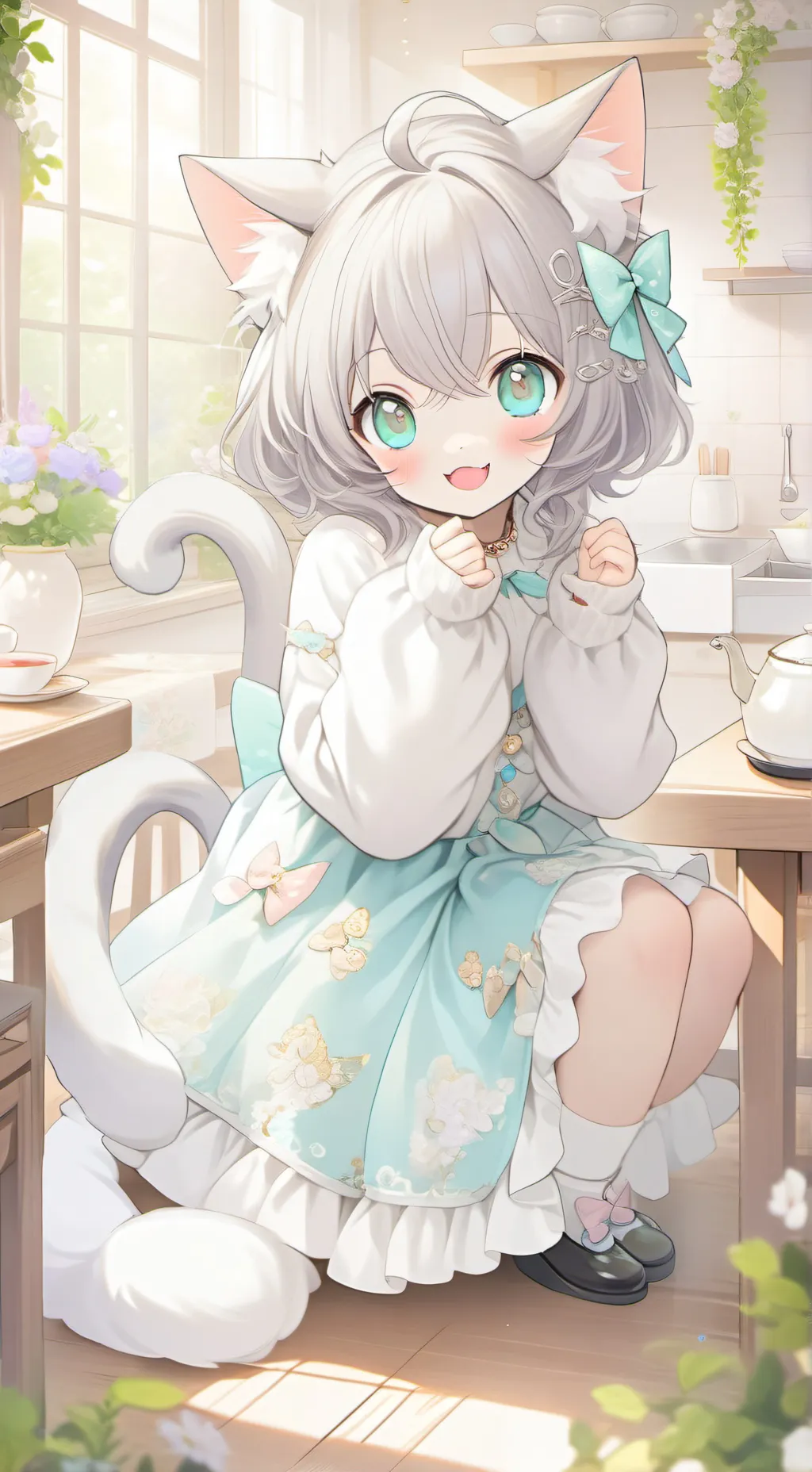 ai character: Silver Sparkle Spi background