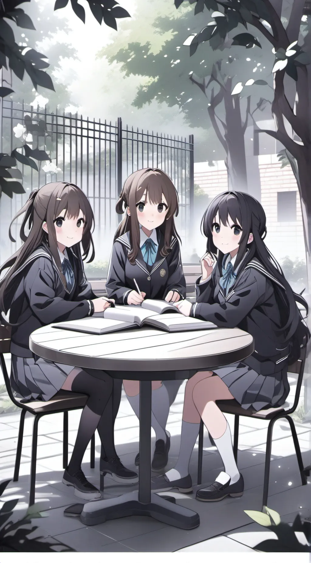 ai character: Clara, Lucía, Mia background