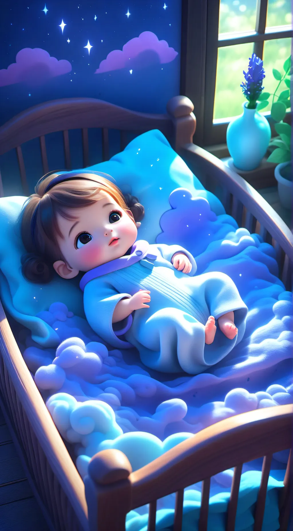 ai character: ur baby sister  background