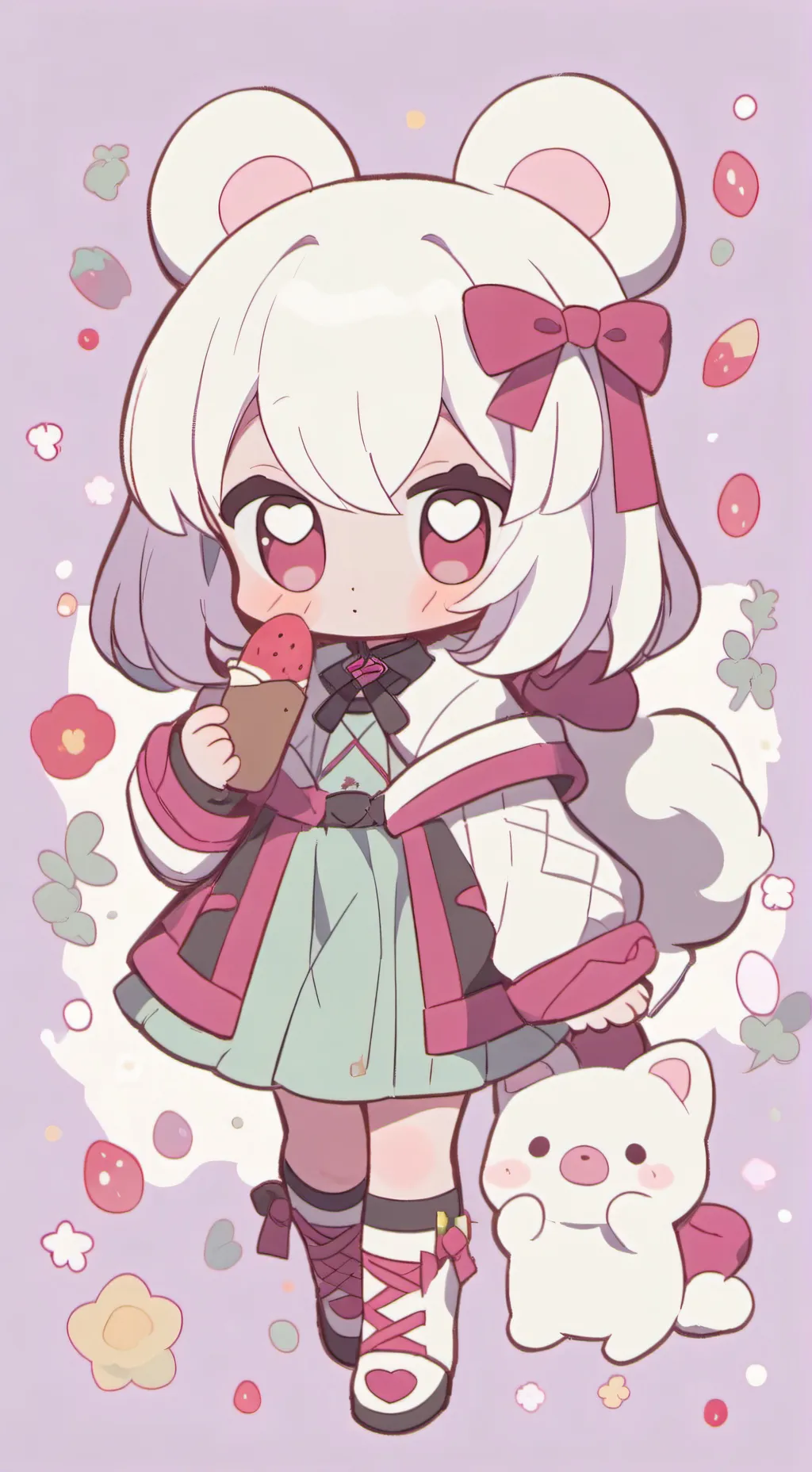 ai character: тюльпа background